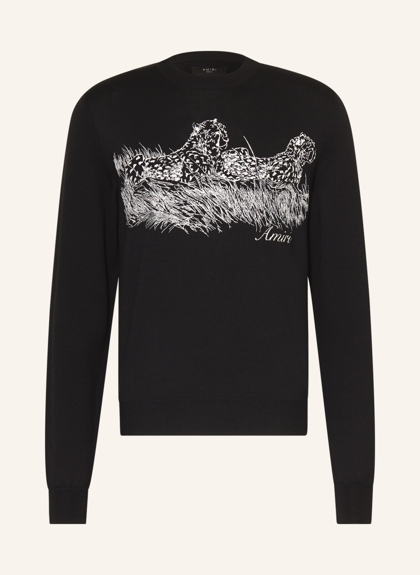 AMIRI Sweater, Color: BLACK/ WHITE (Image 1)