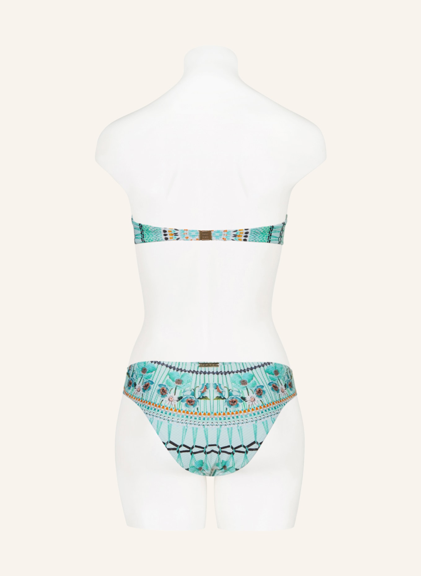 heidi klein Underwired bikini top AQUA DREAM CATCHER, Color: LIGHT GREEN/ BLACK/ LIGHT BLUE (Image 5)