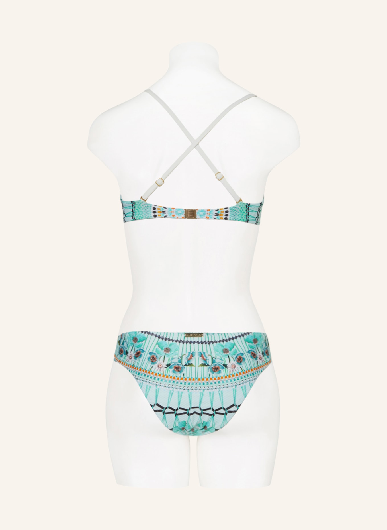 heidi klein Underwired bikini top AQUA DREAM CATCHER, Color: LIGHT GREEN/ BLACK/ LIGHT BLUE (Image 6)