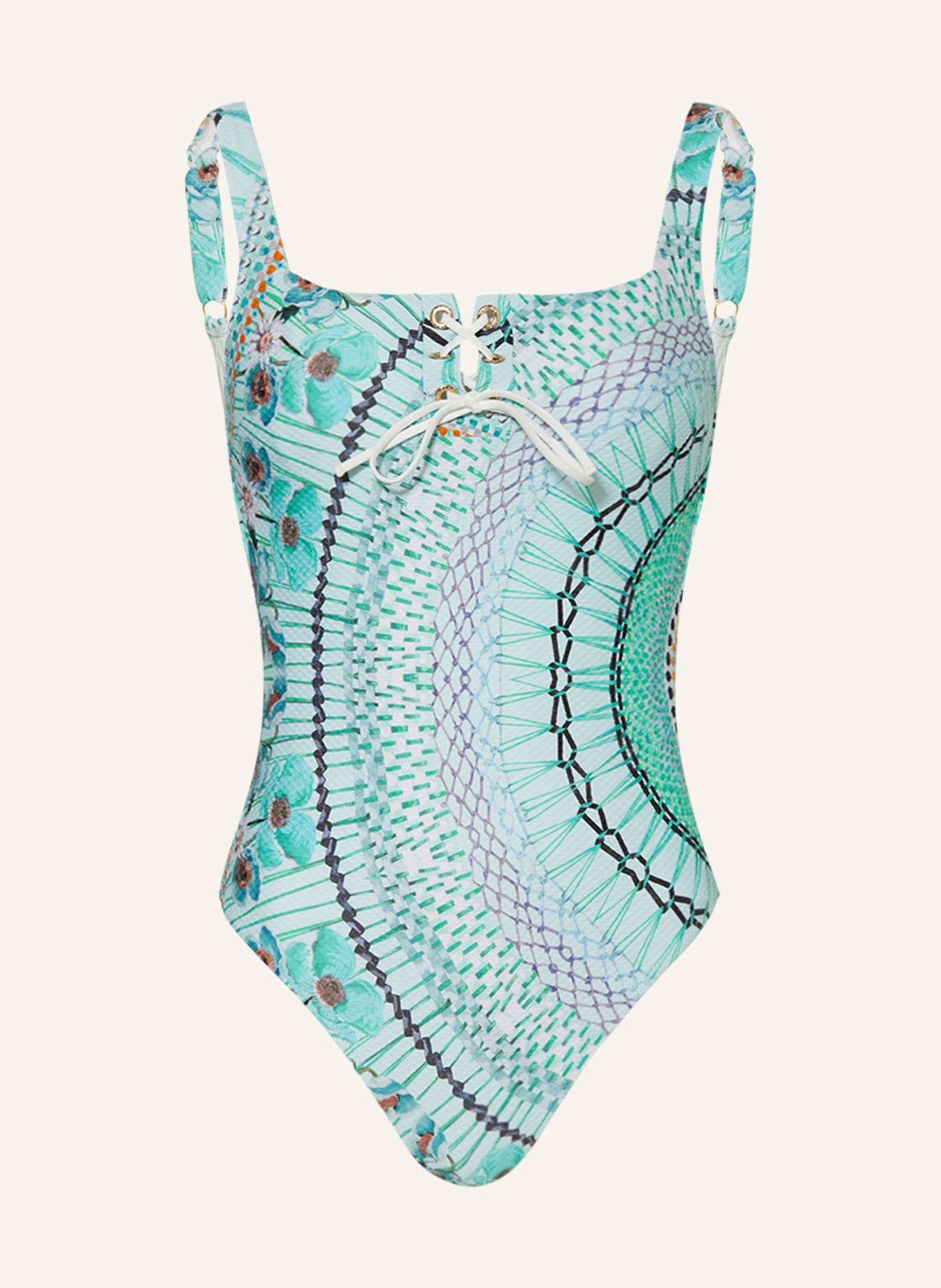 heidi klein Underwire swimsuit AQUA DREAM CATCHER, Color: LIGHT GREEN/ MINT (Image 1)