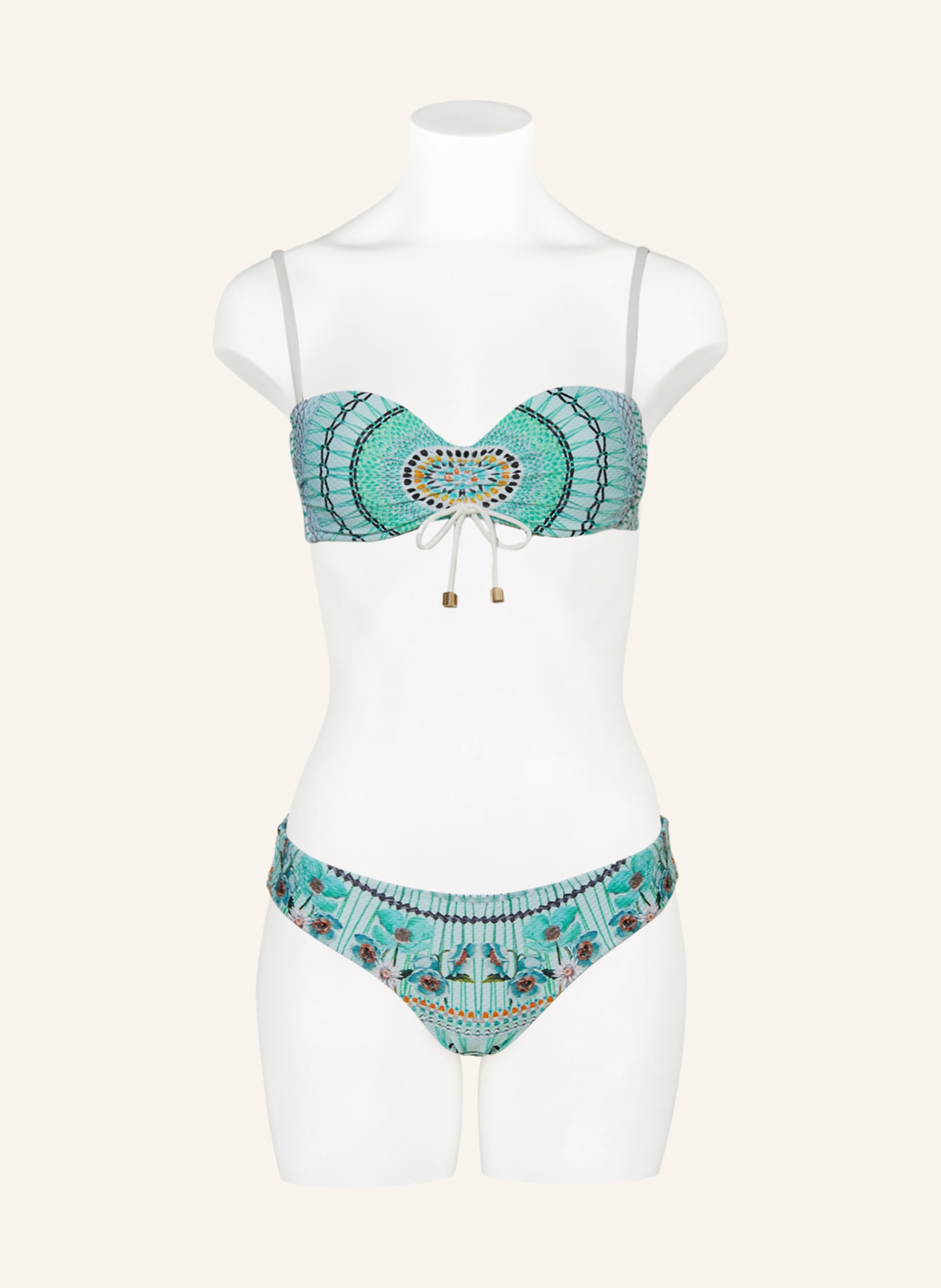 heidi klein Basic bikini bottoms AQUA DREAM CATCHER, Color: LIGHT GREEN/ MINT (Image 2)