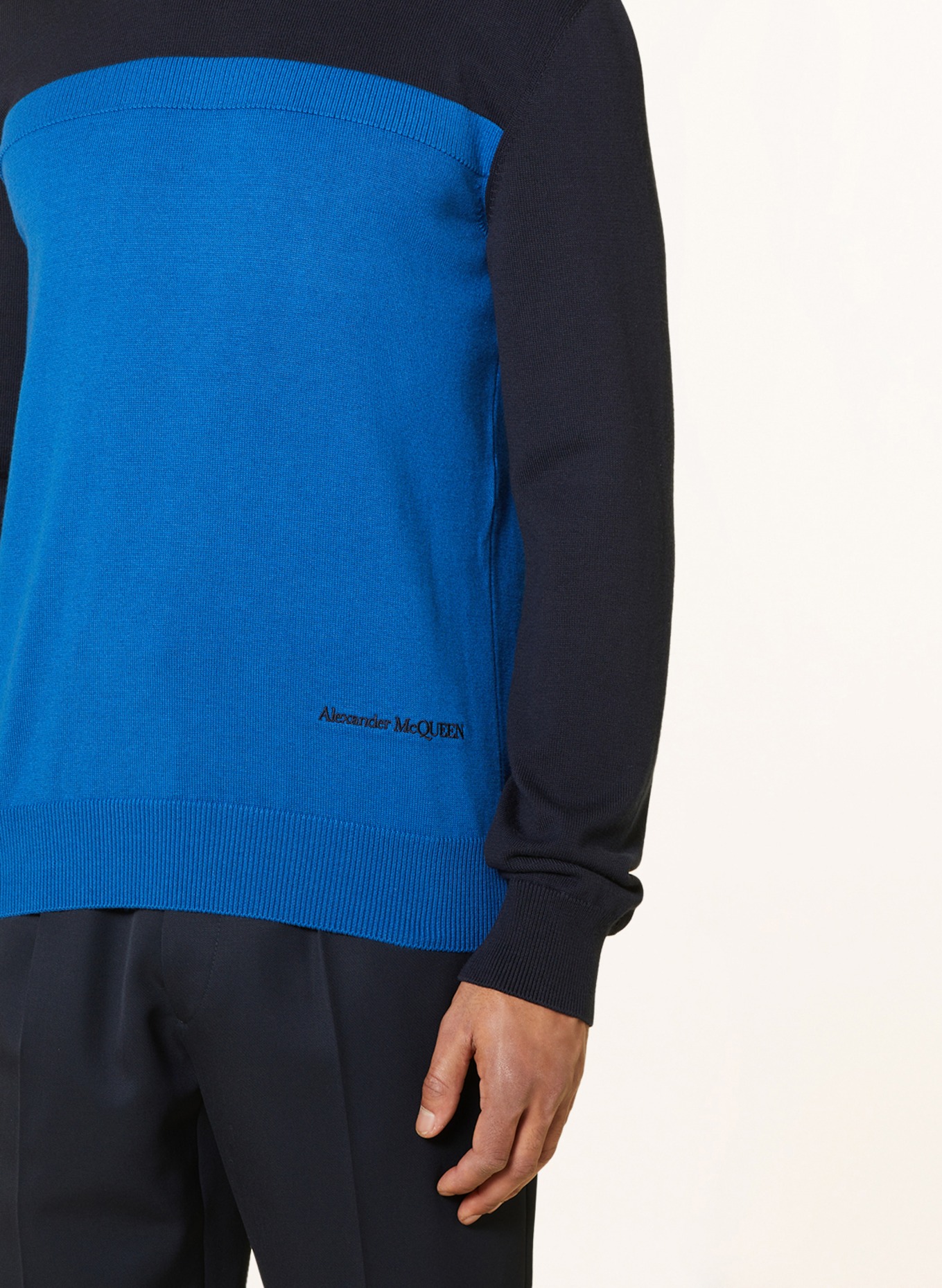 Alexander McQUEEN Sweater, Color: DARK BLUE/ BLUE (Image 4)