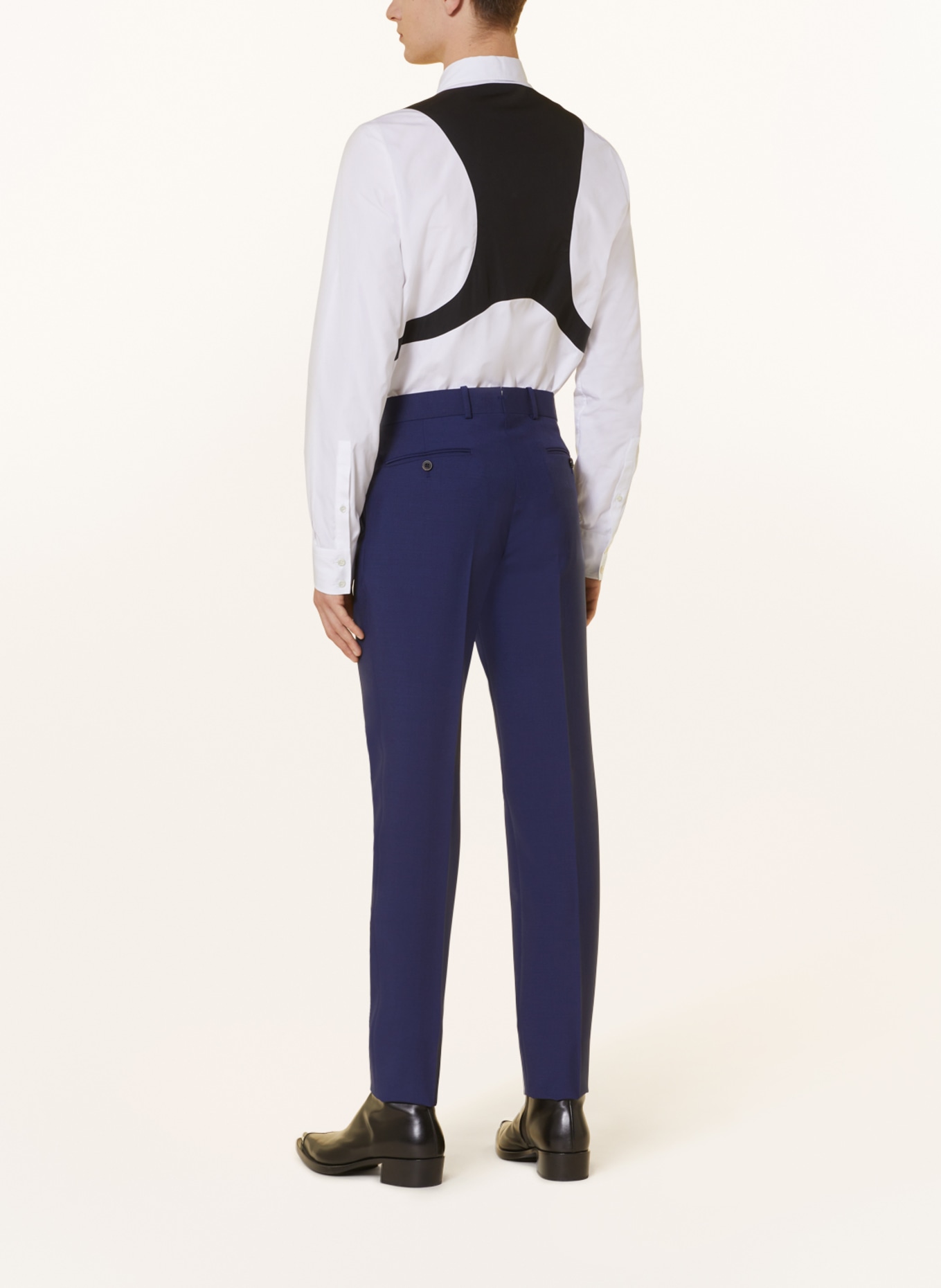 Alexander McQUEEN Oblekové kalhoty Extra Slim Fit, Barva: MODRÁ (Obrázek 4)