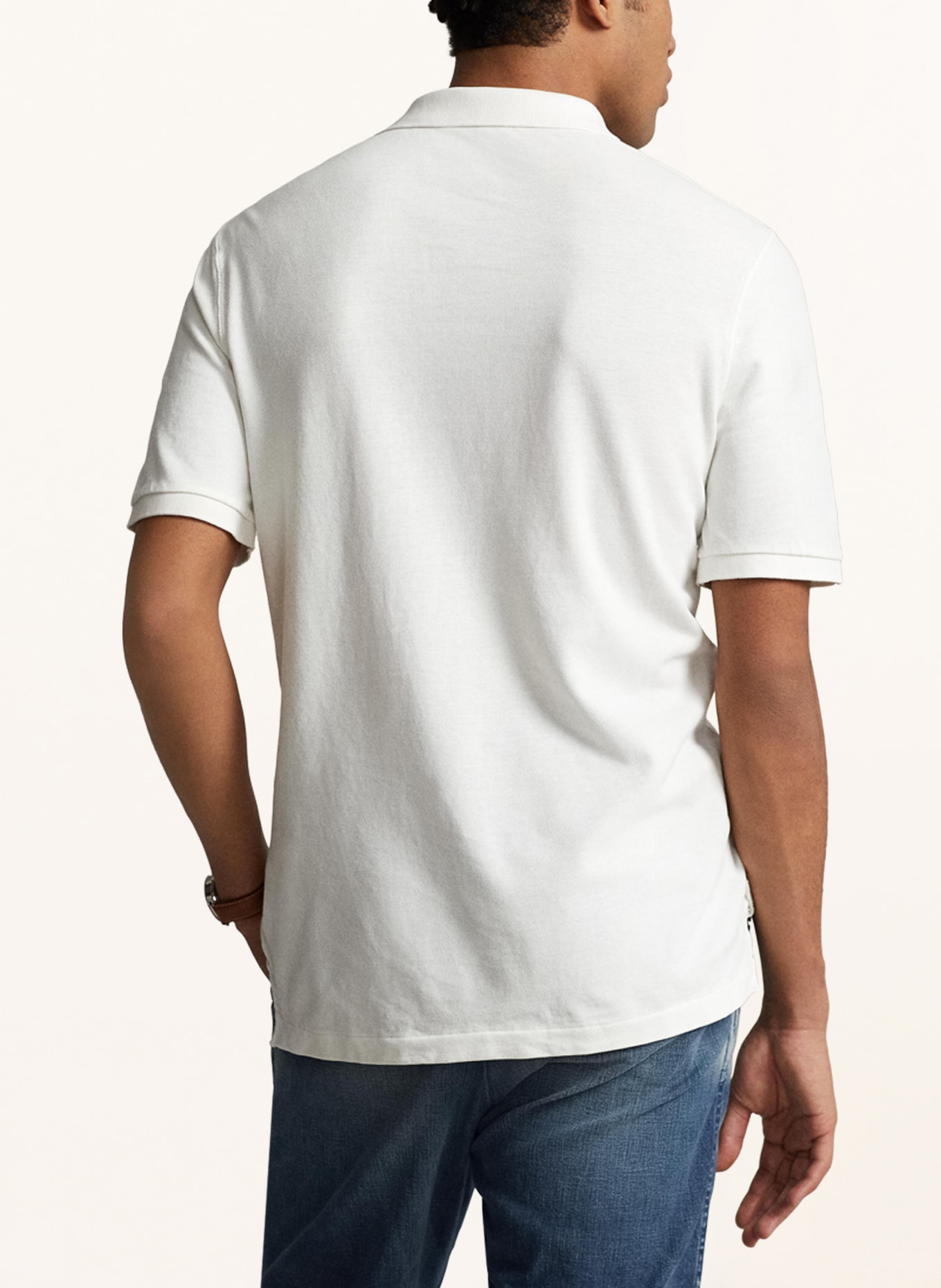 POLO RALPH LAUREN Piqué-Poloshirt, Farbe: WEISS (Bild 3)