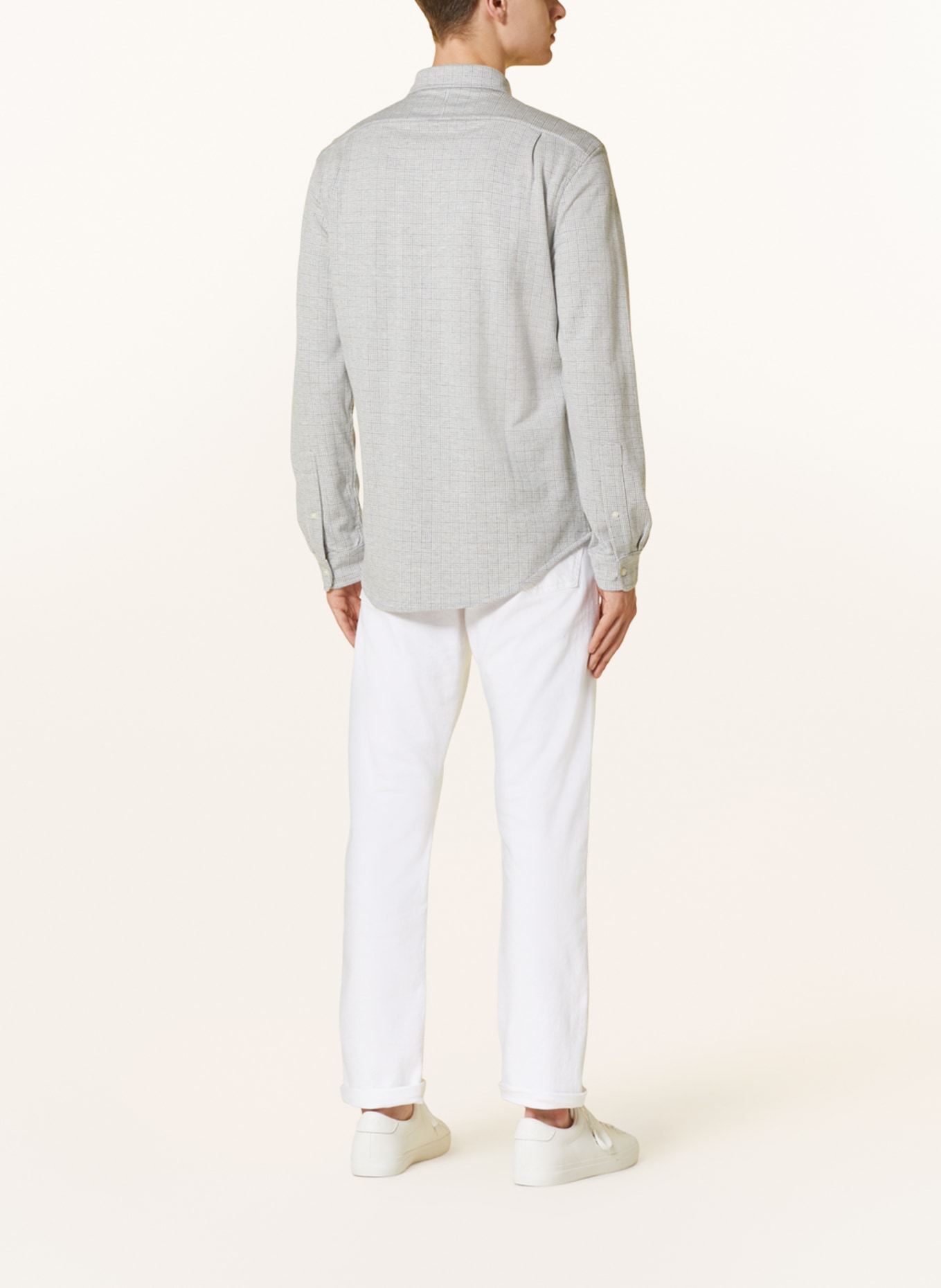 POLO RALPH LAUREN Flannel shirt regular fit, Color: WHITE/ LIGHT GRAY (Image 3)