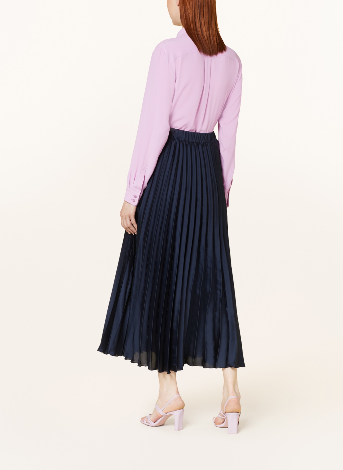 monari Pleated skirt, Color: BLUE (Image 3)
