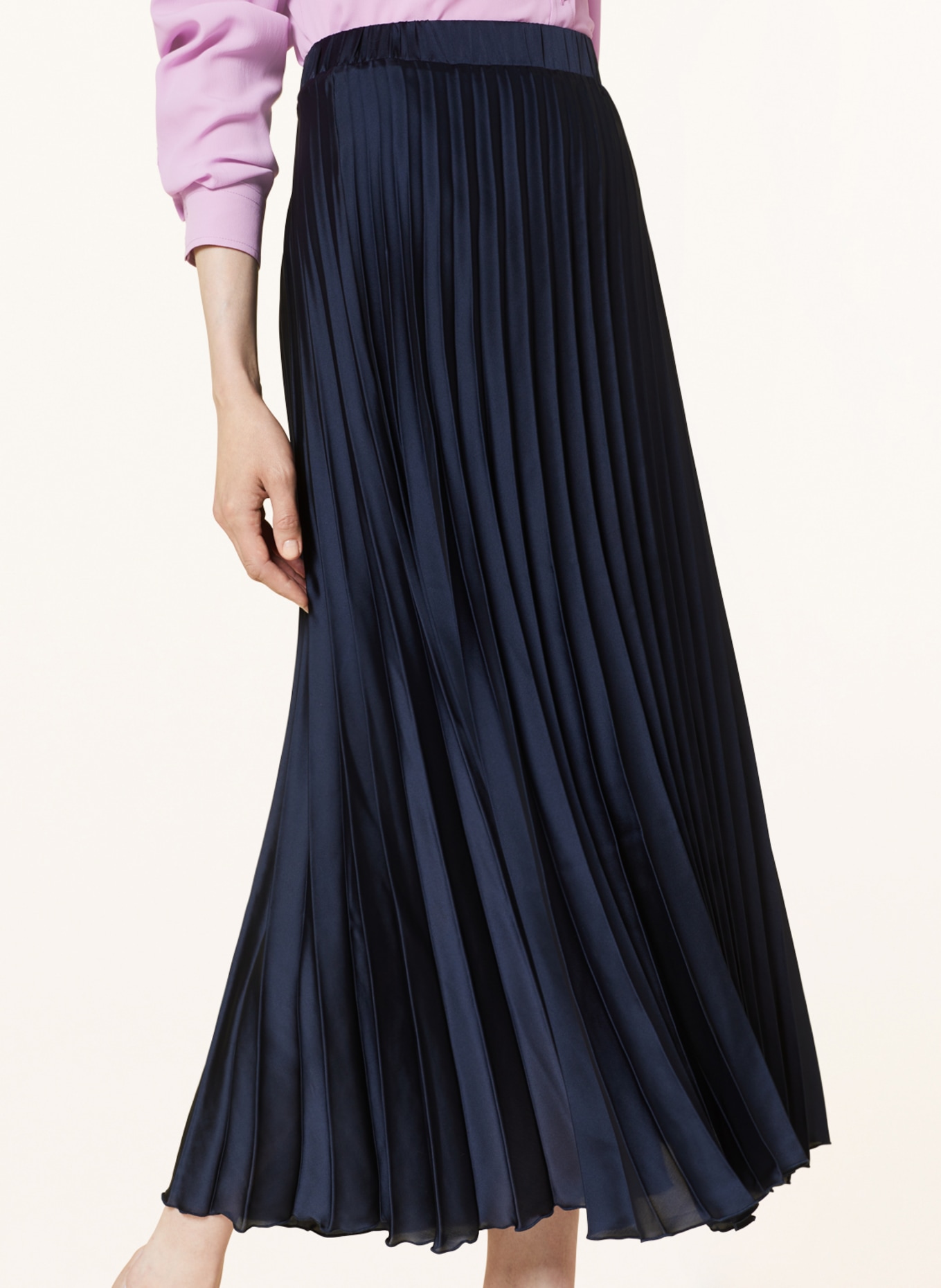 monari Pleated skirt, Color: BLUE (Image 4)