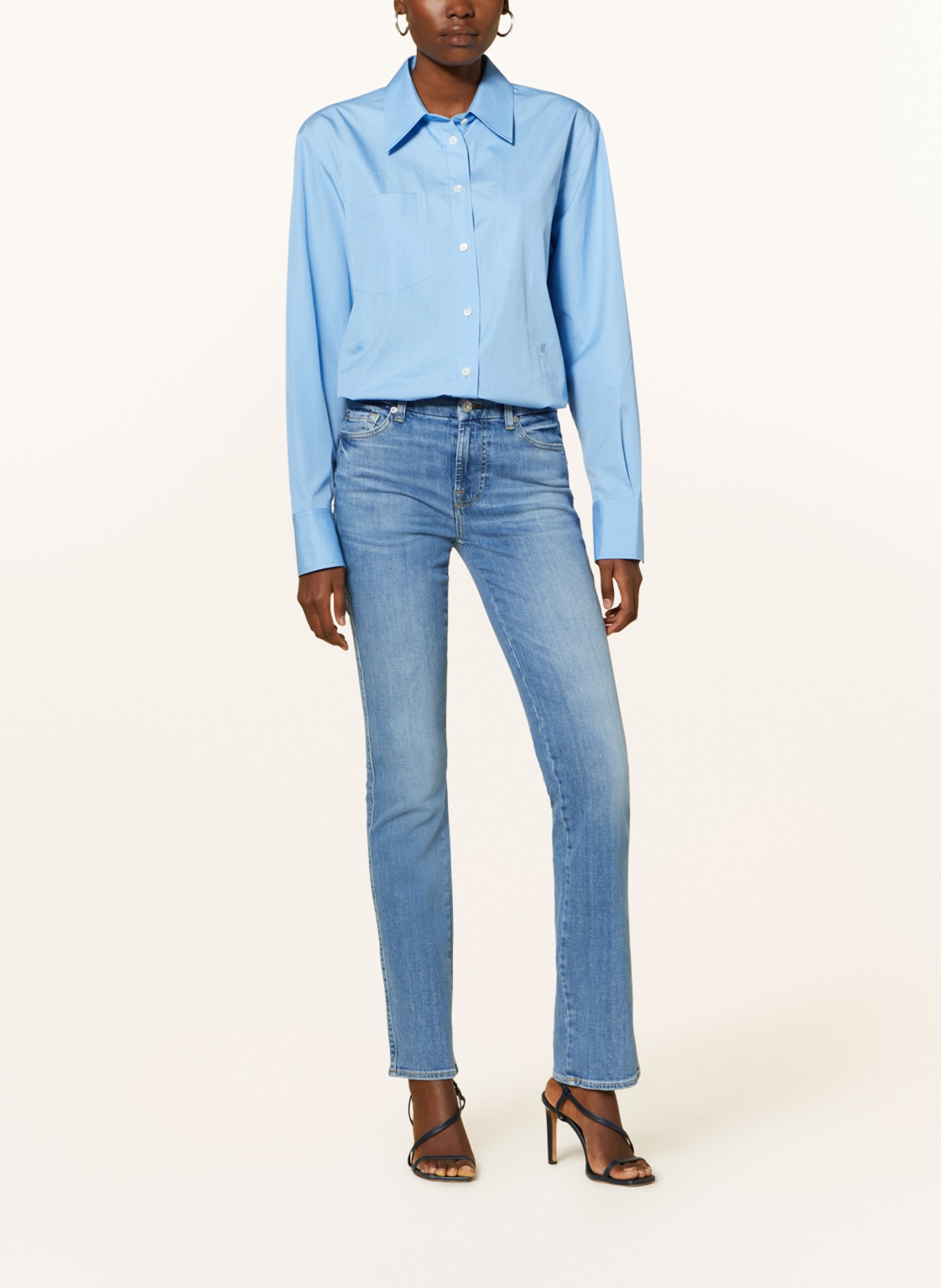 7 for all mankind Straight Jeans KIMMIE, Farbe: IH LIGHT BLUE (Bild 2)