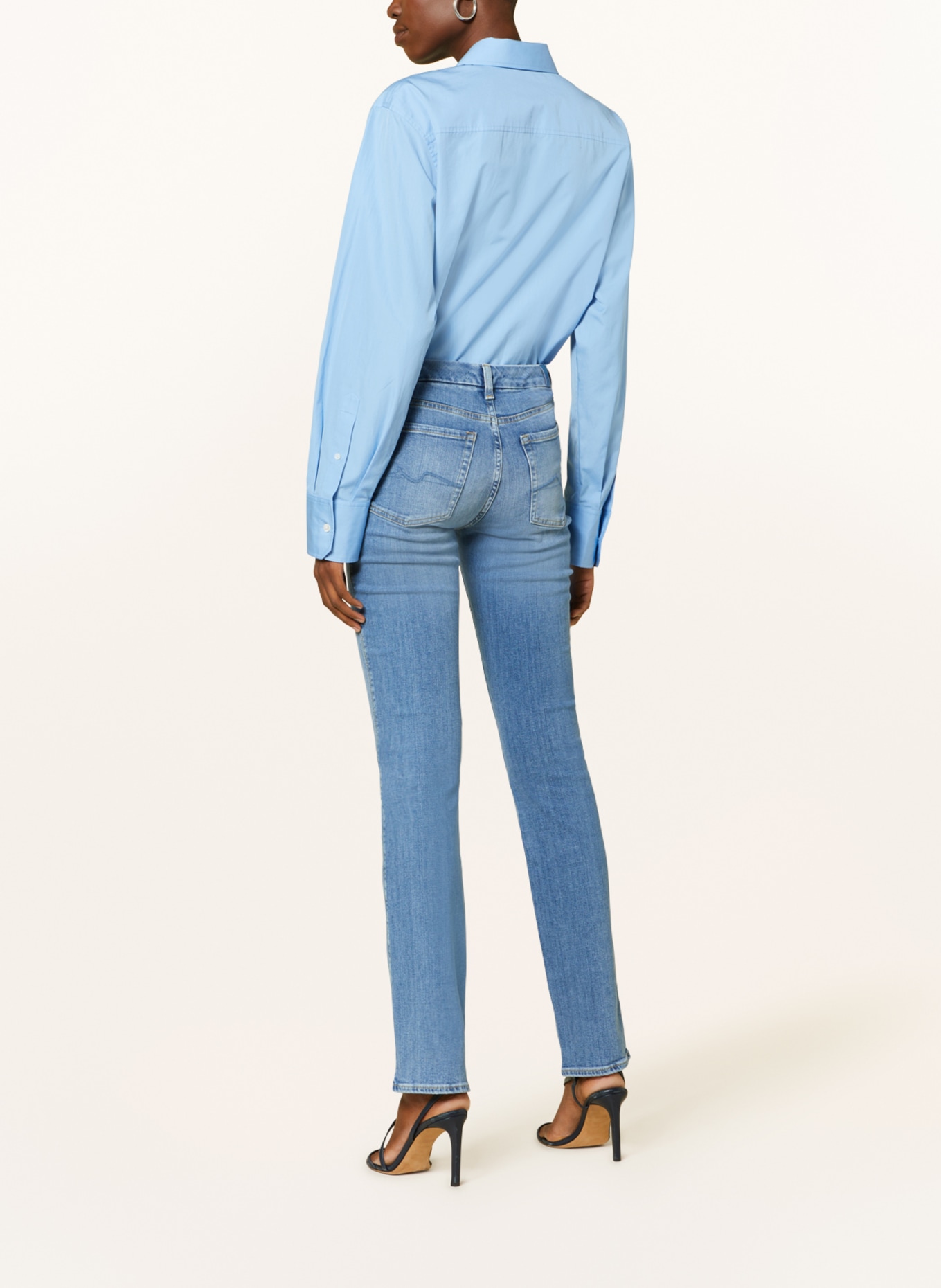 7 for all mankind Straight Jeans KIMMIE, Farbe: IH LIGHT BLUE (Bild 3)