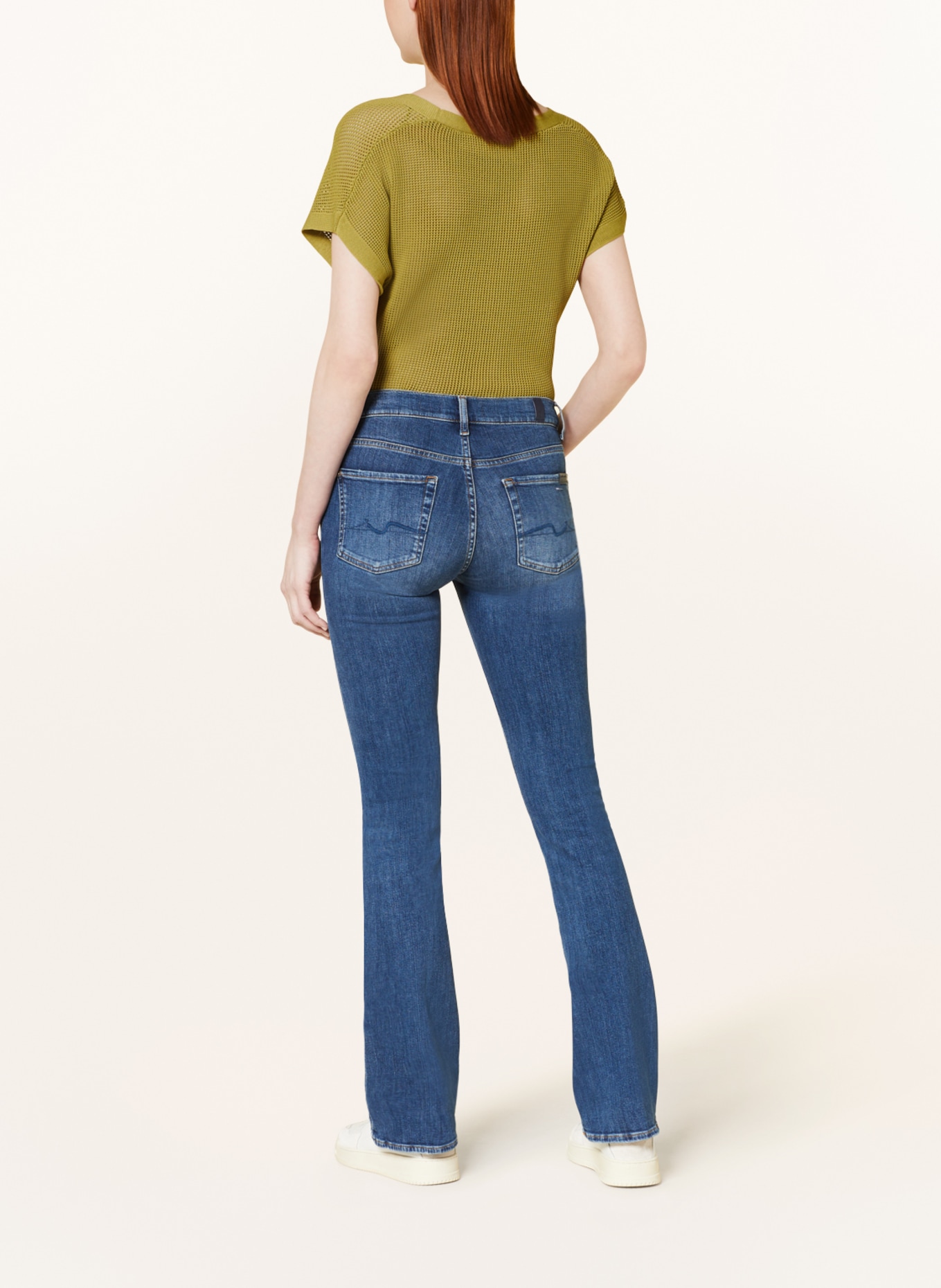 7 for all mankind Bootcut jeans SLIM ILLUSION, Color: IU MID BLUE (Image 3)
