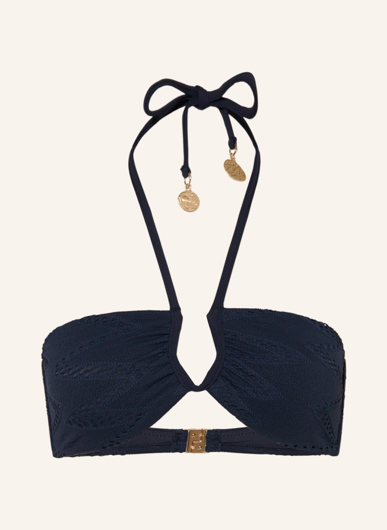 SEAFOLLY Halter neck bikini top CHIARA, Color: DARK BLUE (Image 1)
