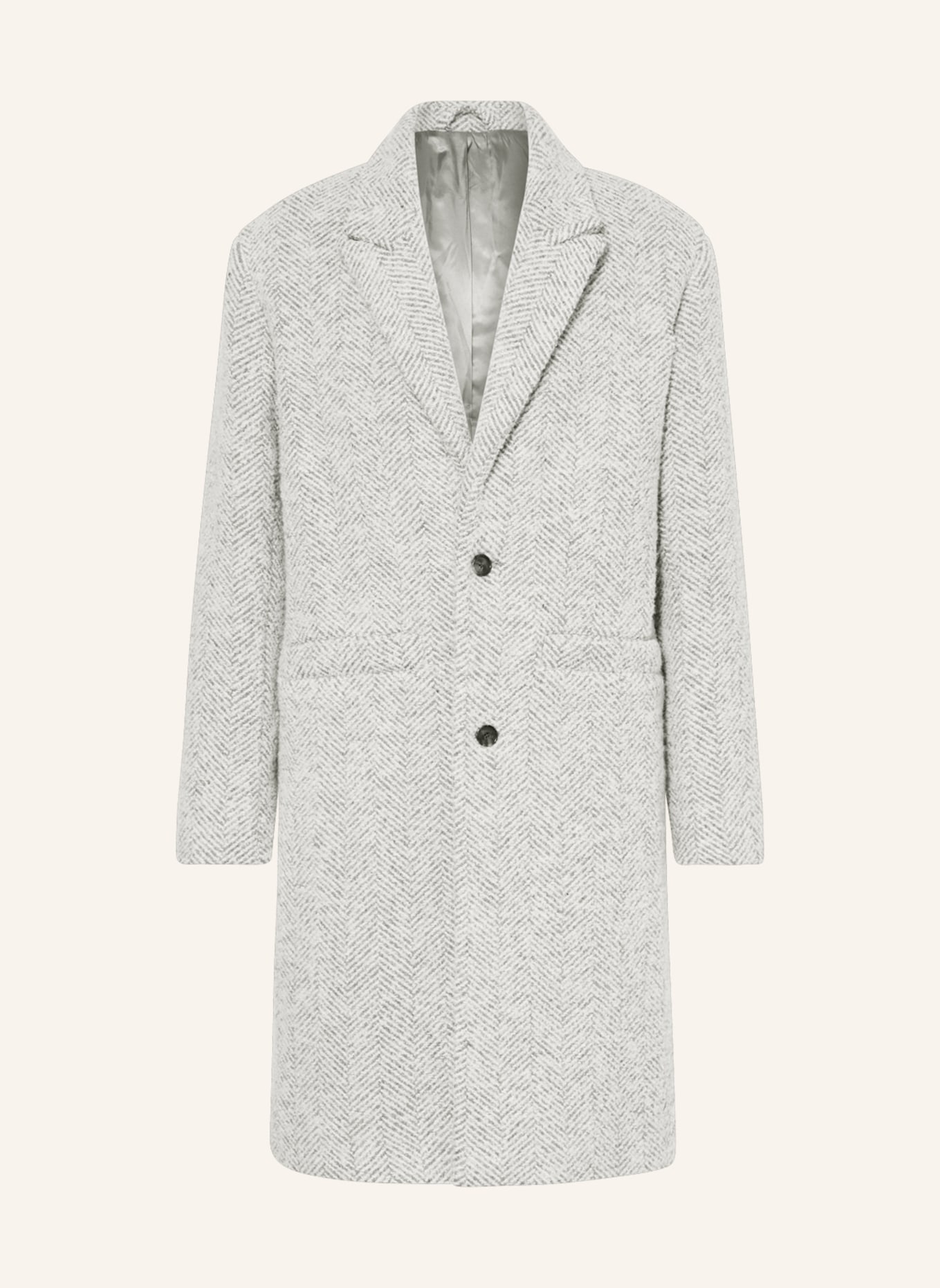 NN.07 Bouclé coat FULVIO, Color: WHITE/ GRAY (Image 1)