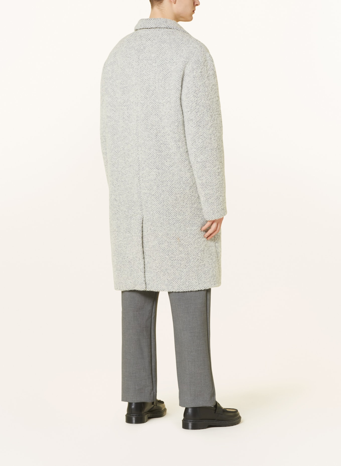 NN.07 Bouclé coat FULVIO, Color: WHITE/ GRAY (Image 3)