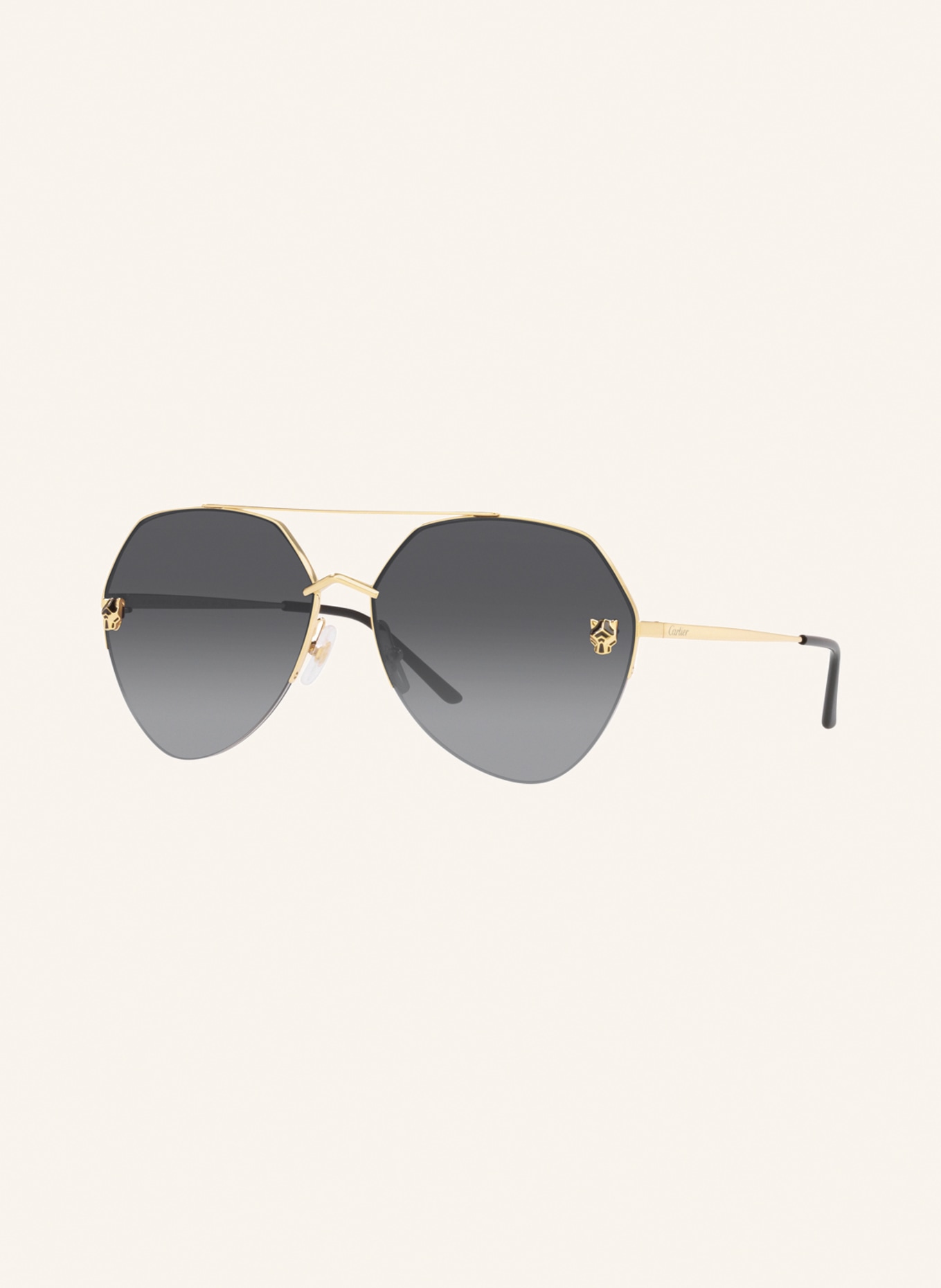 Cartier Sunglasses CT0355S, Color: 2300L1 - GOLD/ GRAY GRADIENT (Image 1)