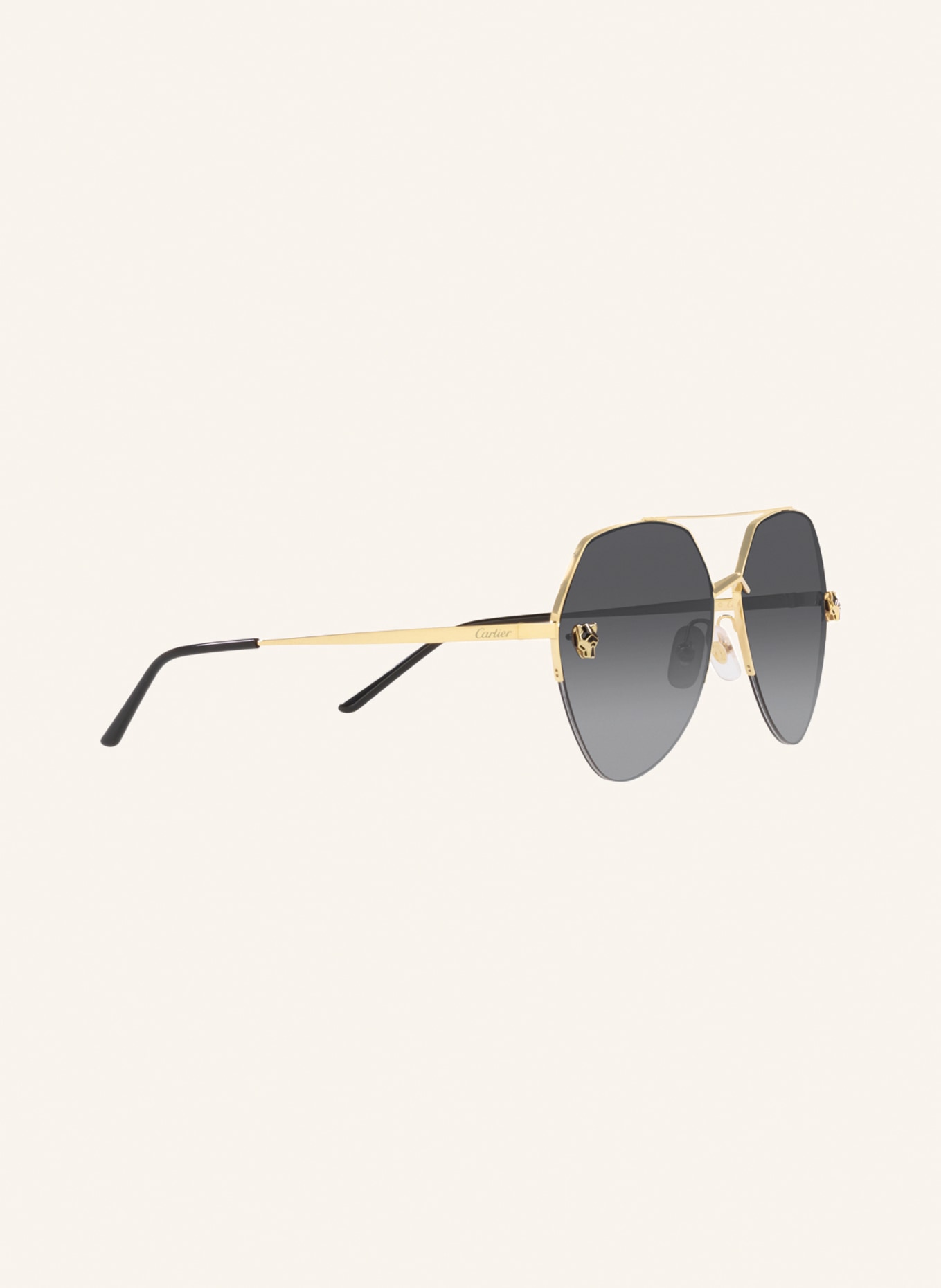 Cartier Sunglasses CT0355S, Color: 2300L1 - GOLD/ GRAY GRADIENT (Image 3)