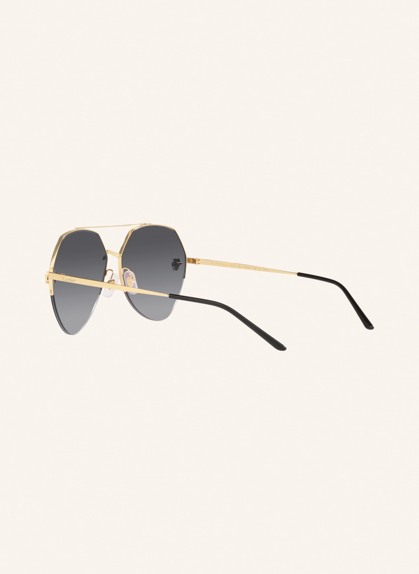 Cartier Sunglasses CT0355S, Color: 2300L1 - GOLD/ GRAY GRADIENT (Image 4)