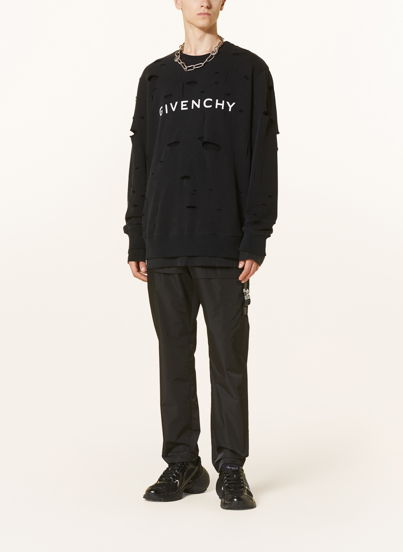 GIVENCHY Sweatshirt, Color: BLACK/ WHITE (Image 2)