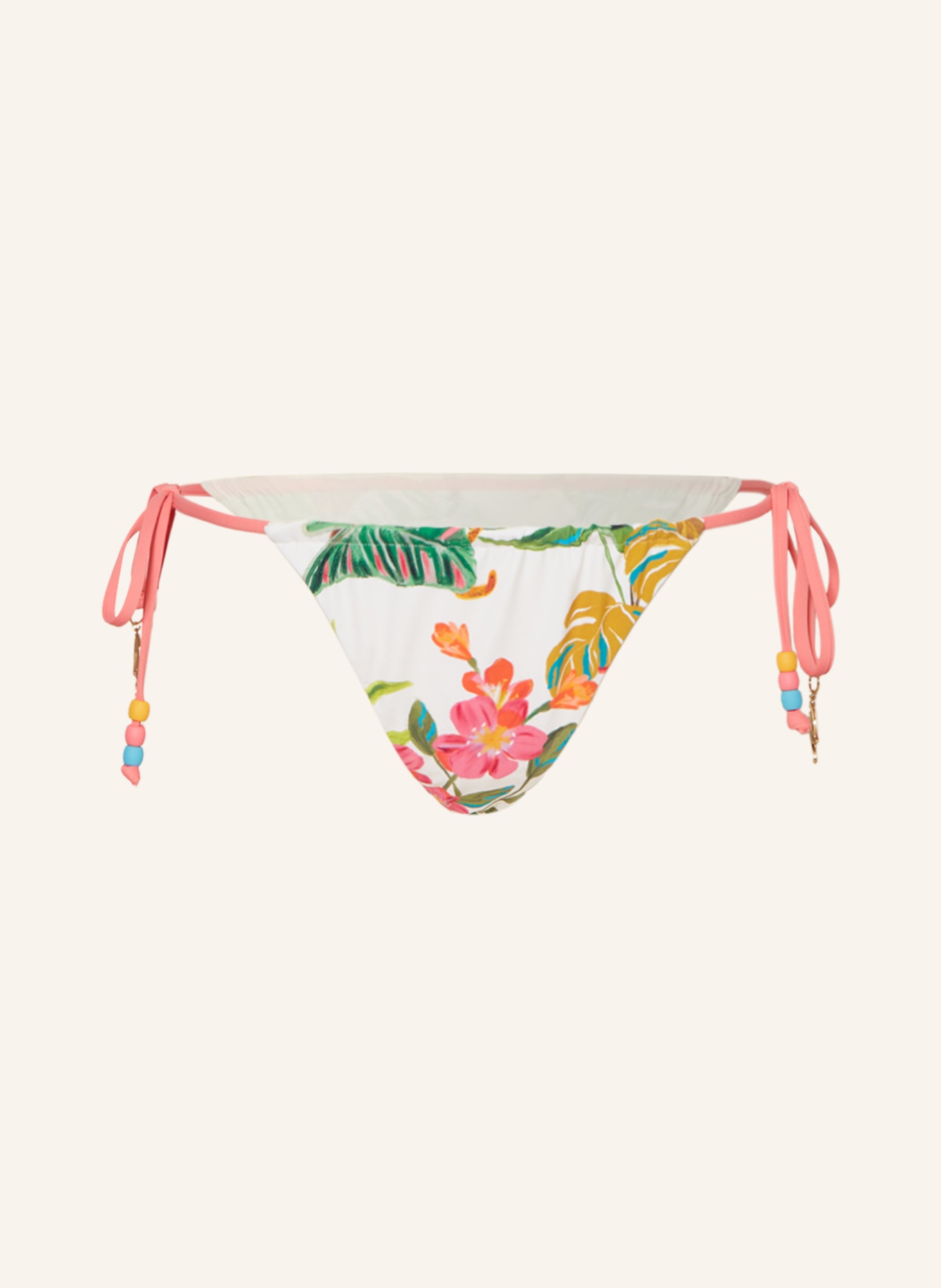 SEAFOLLY Triangel-Bikini-Hose TROPICA, Farbe: ECRU/ PINK/ GRÜN (Bild 1)