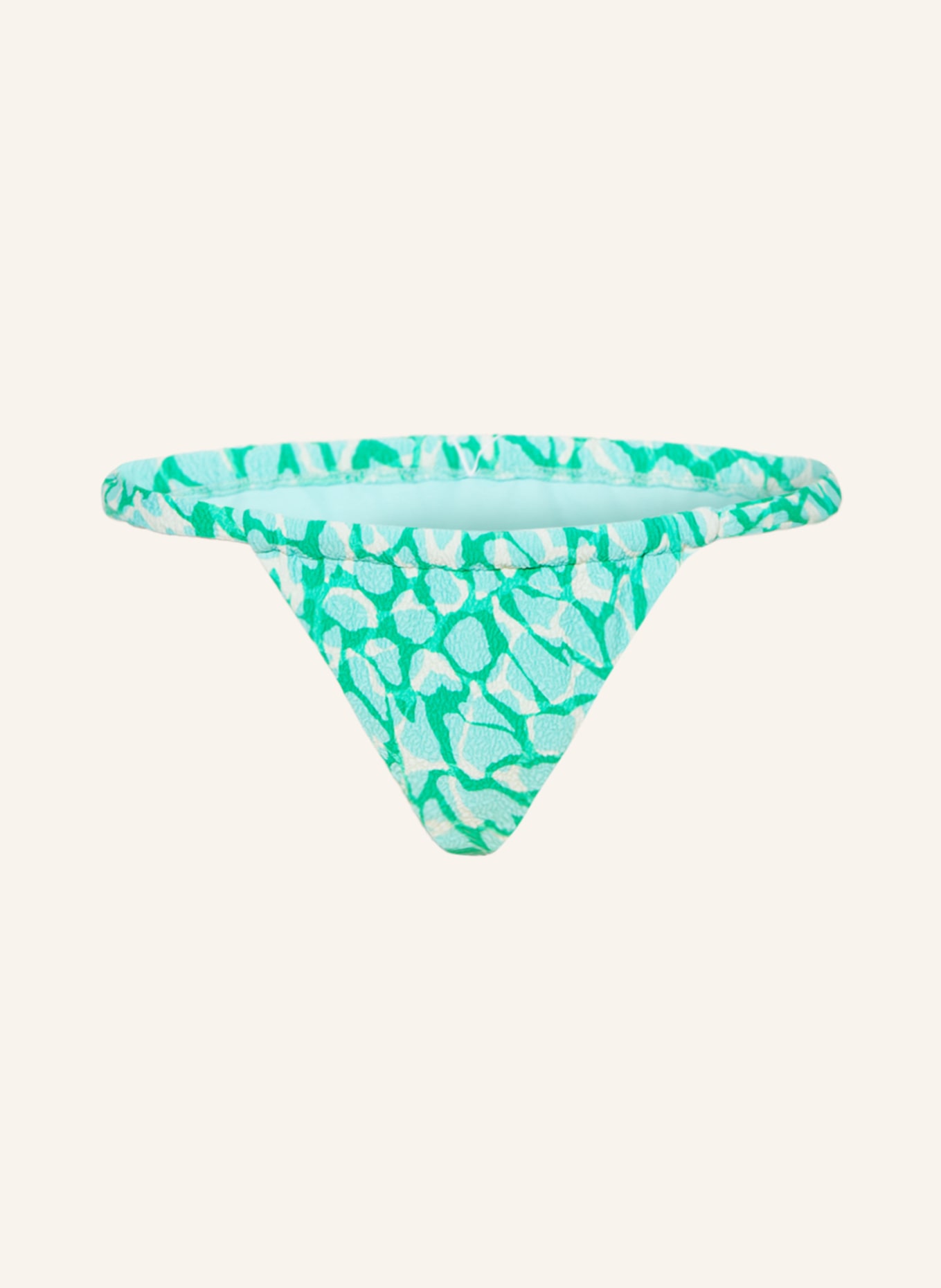 SEAFOLLY Brazilian bikini bottoms ANIMAL INSTINCT, Color: TURQUOISE/ GREEN/ ECRU (Image 1)