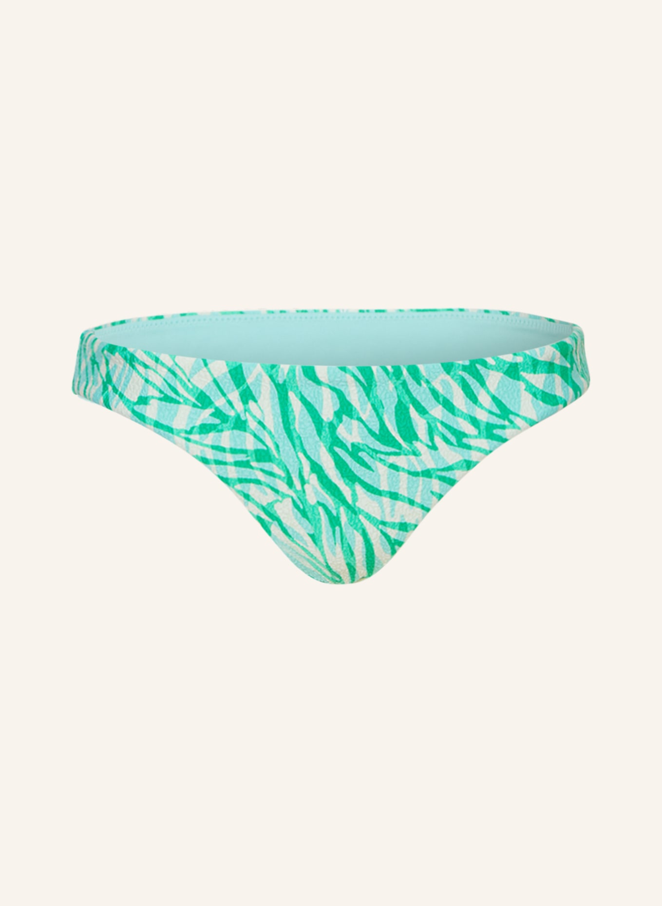 SEAFOLLY Basic-Bikini-Hose ANIMAL INSTINCT, Farbe: TÜRKIS/ GRÜN/ CREME (Bild 1)