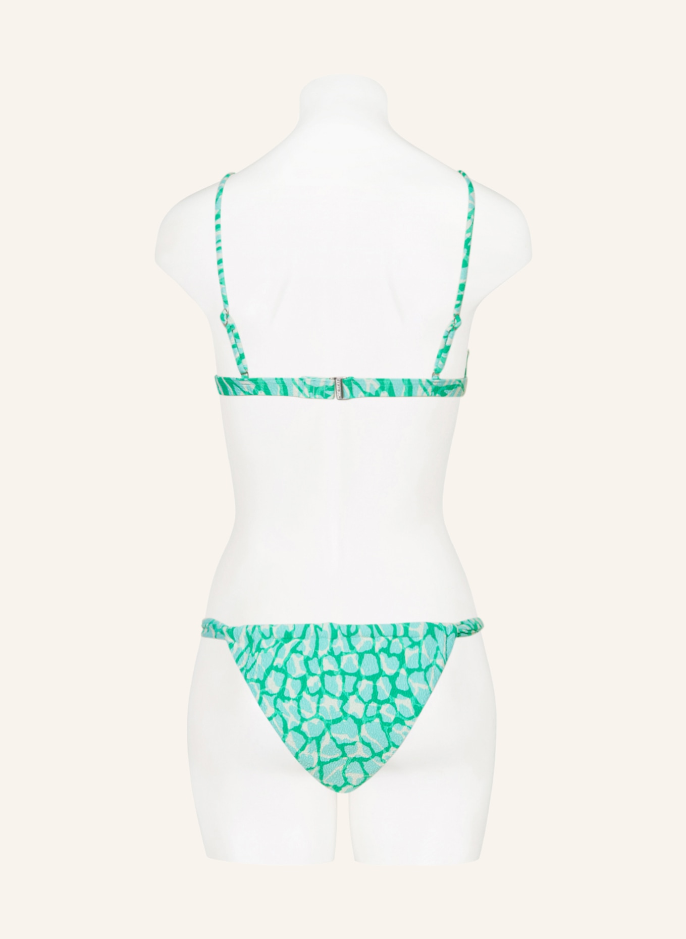 SEAFOLLY Bralette bikini top ANIMAL INSTINCT, Color: TURQUOISE/ GREEN/ CREAM (Image 3)