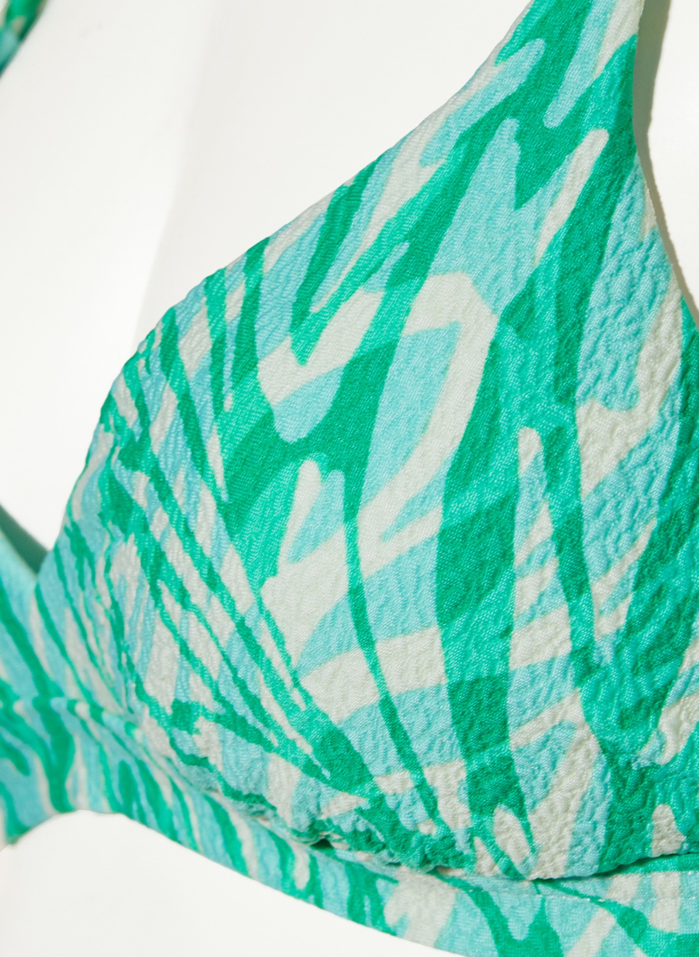 SEAFOLLY Bralette bikini top ANIMAL INSTINCT, Color: TURQUOISE/ GREEN/ CREAM (Image 4)