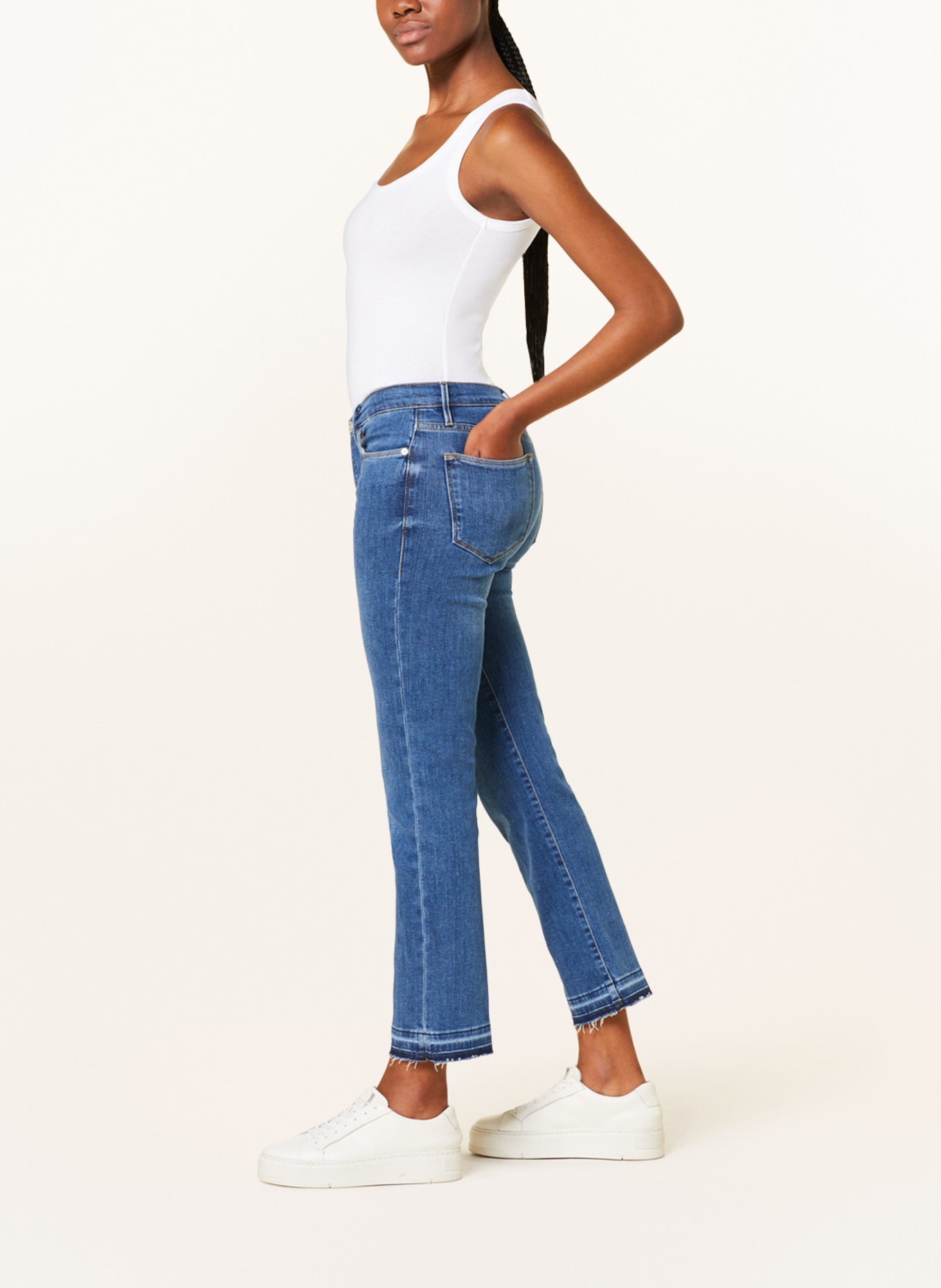FRAME 7/8 jeans LE HIGH STRAIGHT, Color: SMSN SAMSON (Image 4)