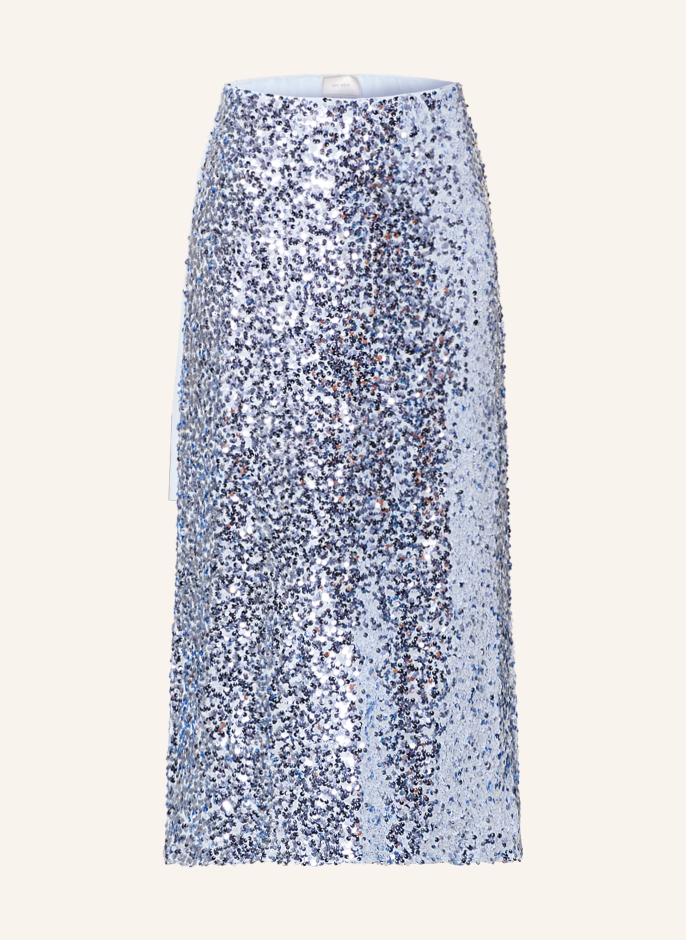 NEO NOIR Mesh skirt BAIRA with sequins, Color: LIGHT BLUE (Image 1)