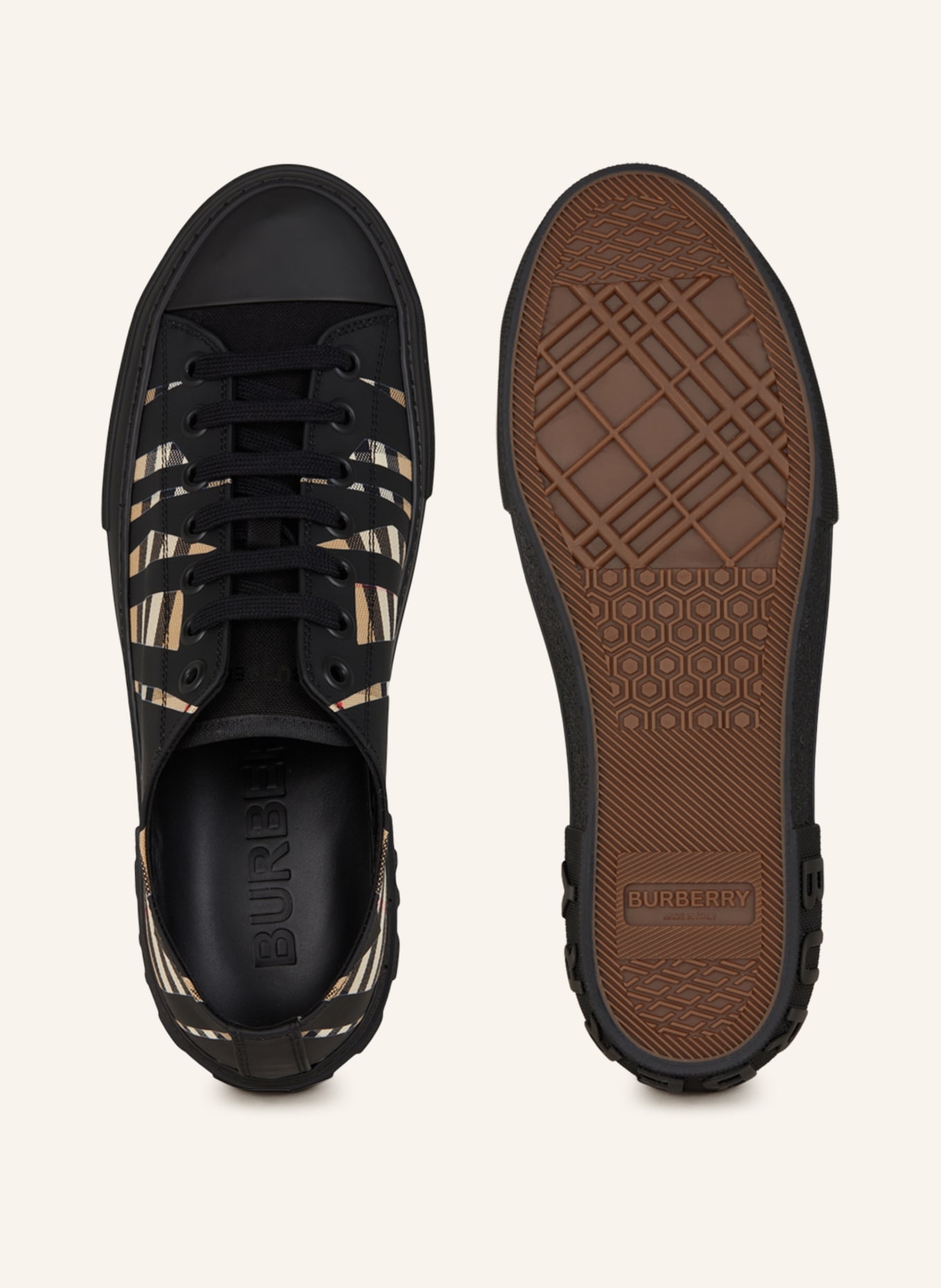 BURBERRY Sneakers JACK, Color: BLACK/ BEIGE (Image 5)