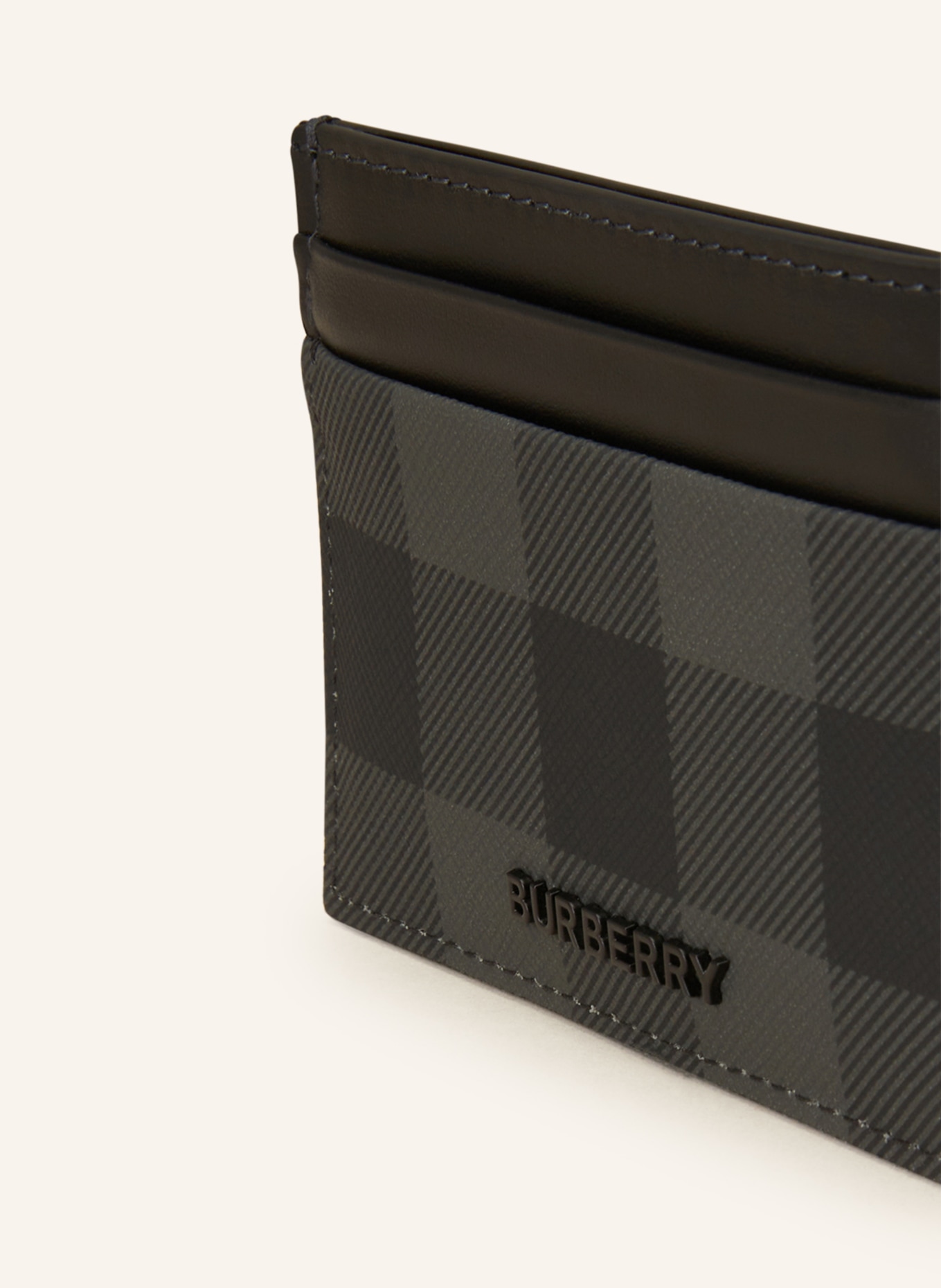 BURBERRY Kartenetui SANDON, Farbe: SCHWARZ/ GRAU (Bild 3)