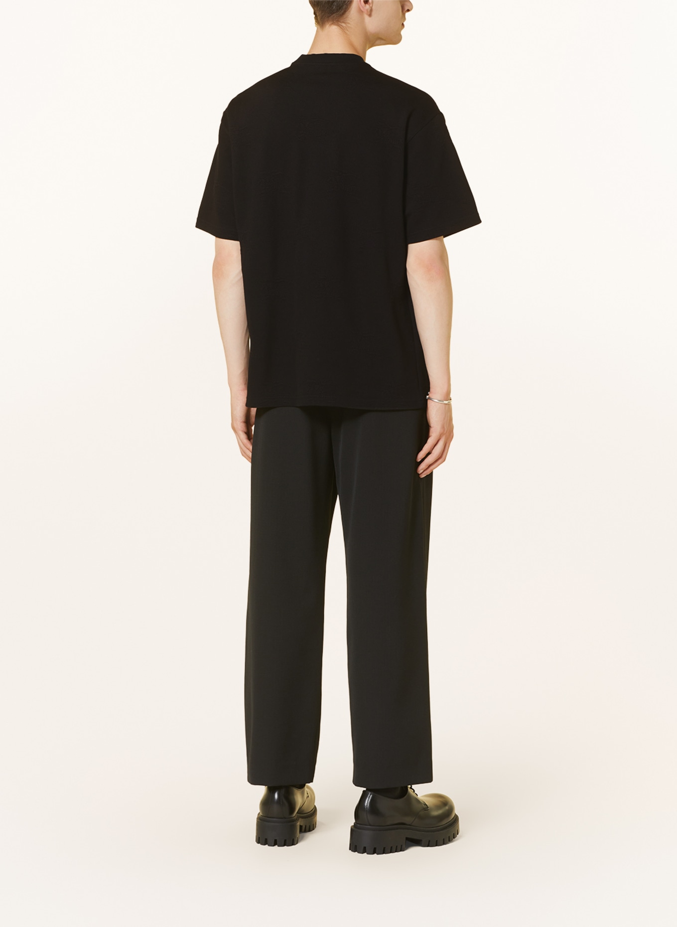 BURBERRY Piqué shirt WILLESDEN, Color: BLACK (Image 3)