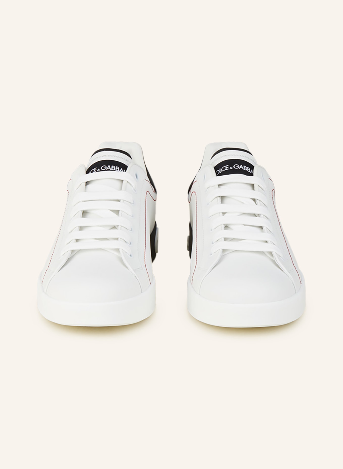 DOLCE & GABBANA Sneakers PORTOFINO, Color: WHITE/ BLACK (Image 3)