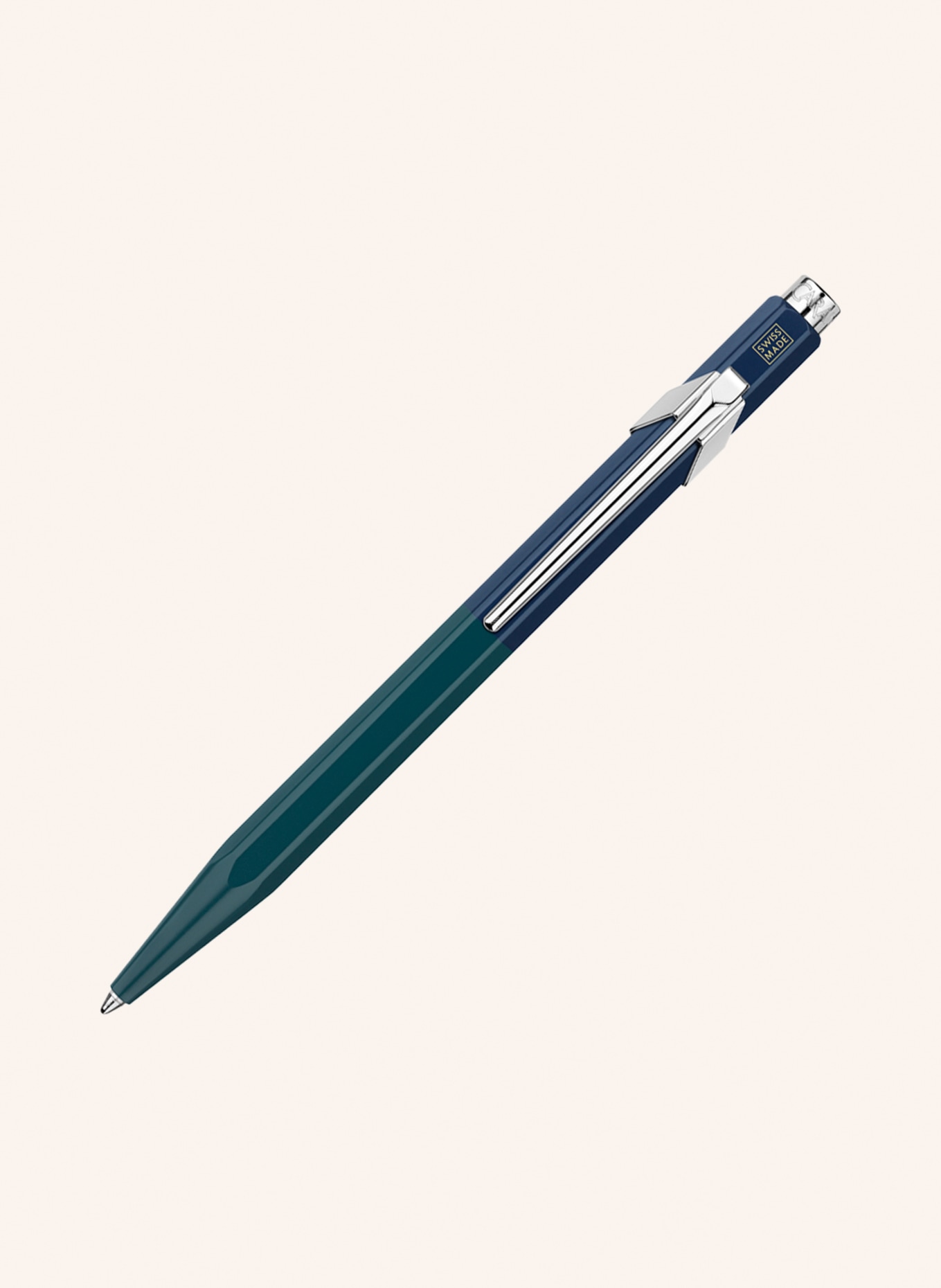 CARAN d'ACHE Ballpoint pen 849 PAUL SMITH, Color: TEAL/ DARK BLUE (Image 1)
