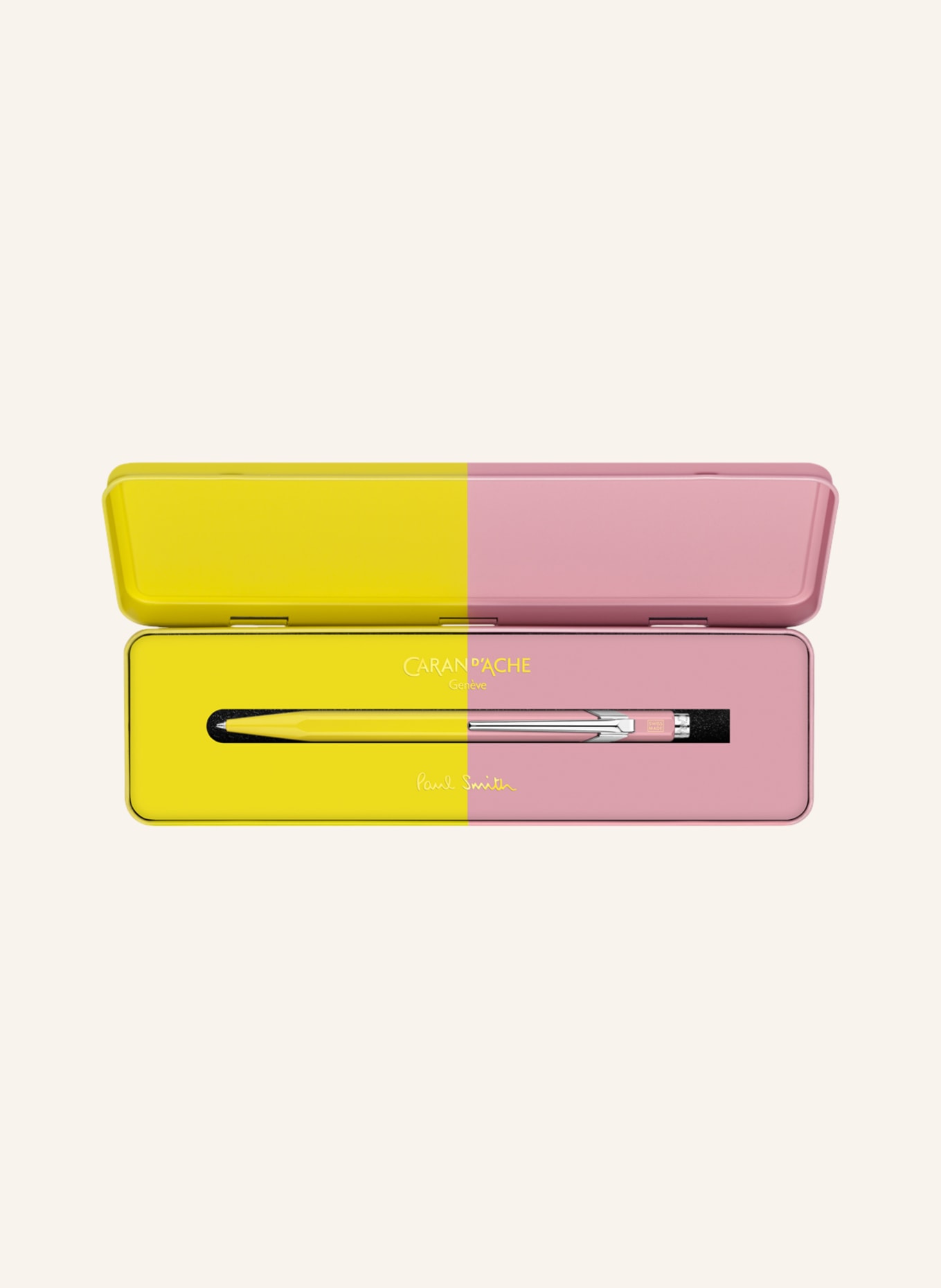 CARAN d'ACHE Ballpoint pen 849 PAUL SMITH: YELLOW / ROSE