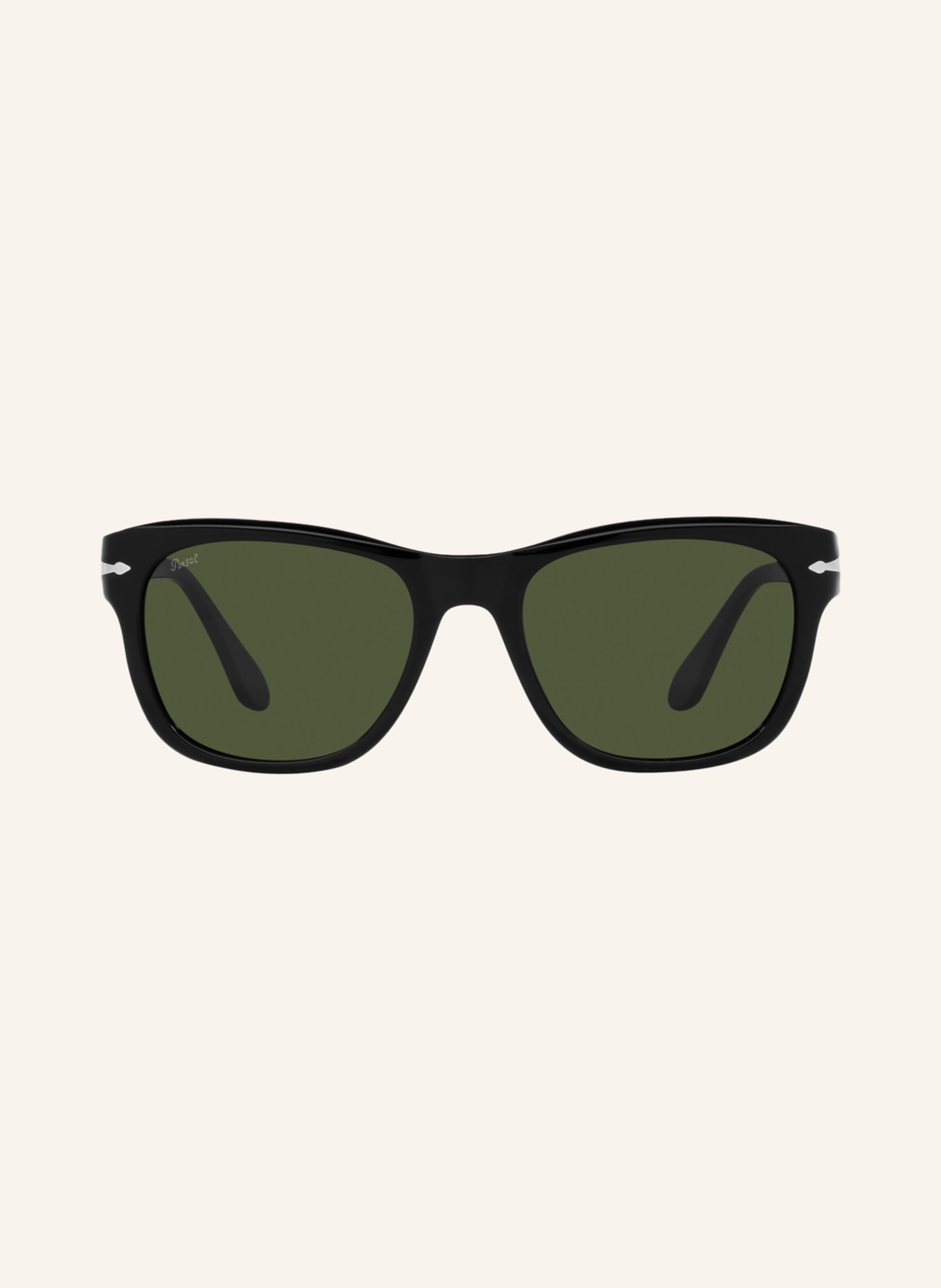 Persol Sunglasses PO3313S, Color: 95/31 - BLACK/GREEN (Image 2)