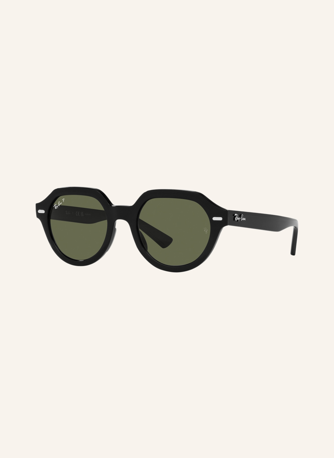 Ray-Ban Sunglasses RB4399, Color: 901/58 - BLACK/GREEN POLARIZED (Image 1)