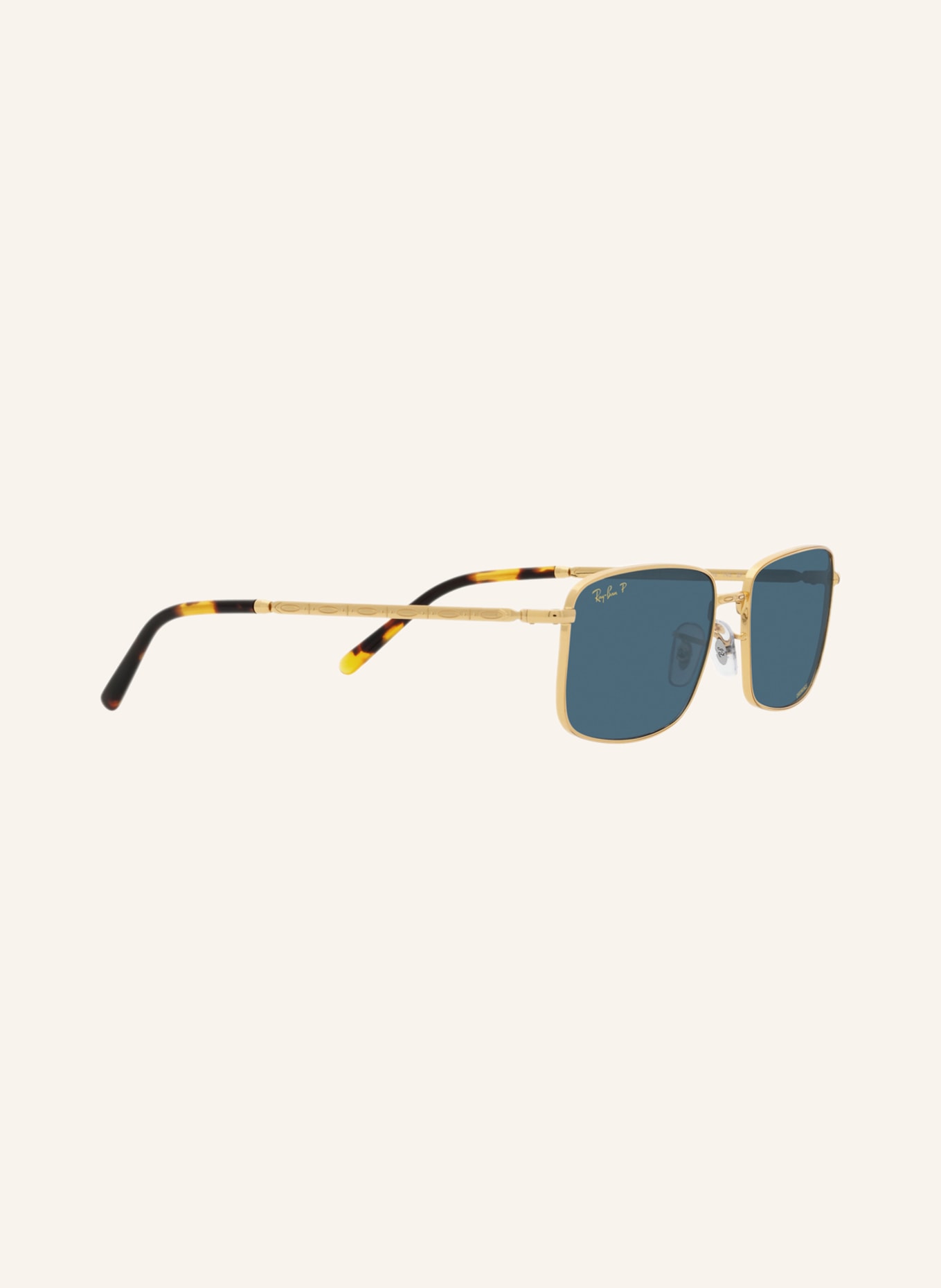 Ray-Ban Sunglasses RB3717, Color: 9196S2 - GOLD/ BLUE POLARIZED (Image 3)