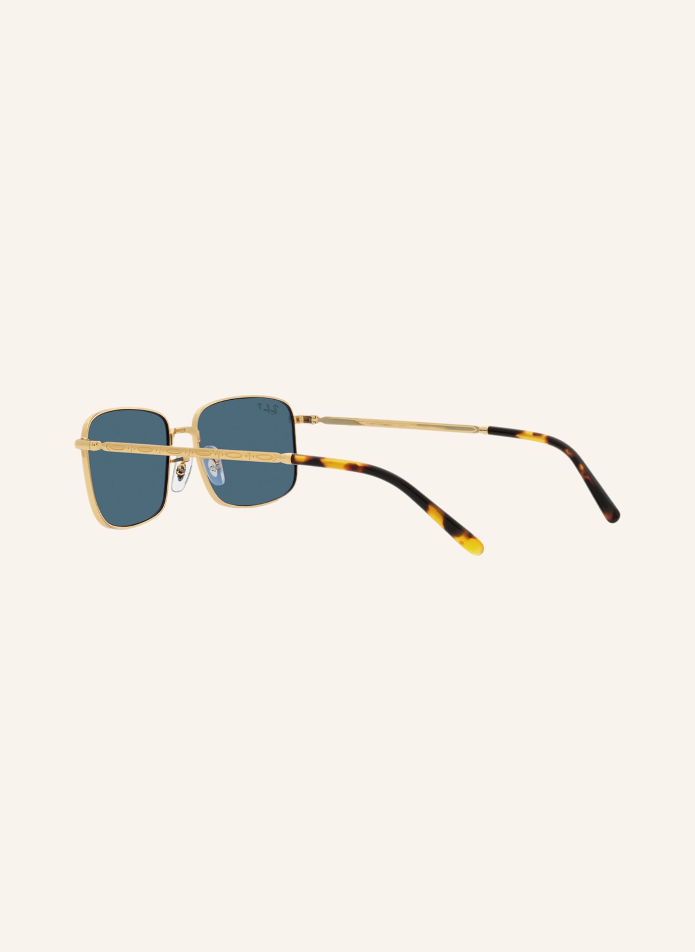 Ray-Ban Sunglasses RB3717, Color: 9196S2 - GOLD/ BLUE POLARIZED (Image 4)