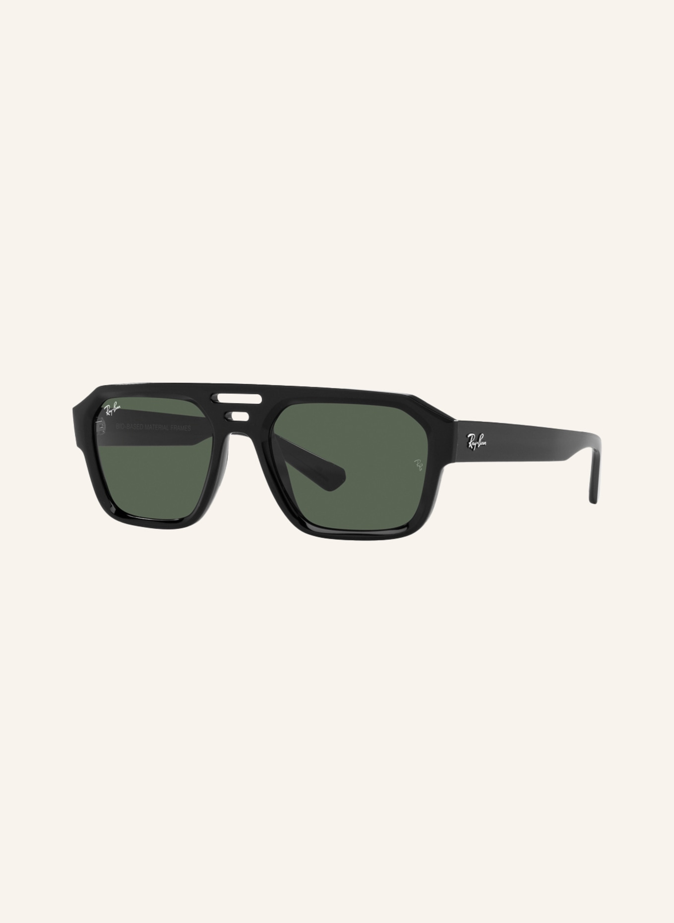 Ray-Ban Sunglasses RB4397, Color: 667771 - BLACK/ DARK GREEN (Image 1)