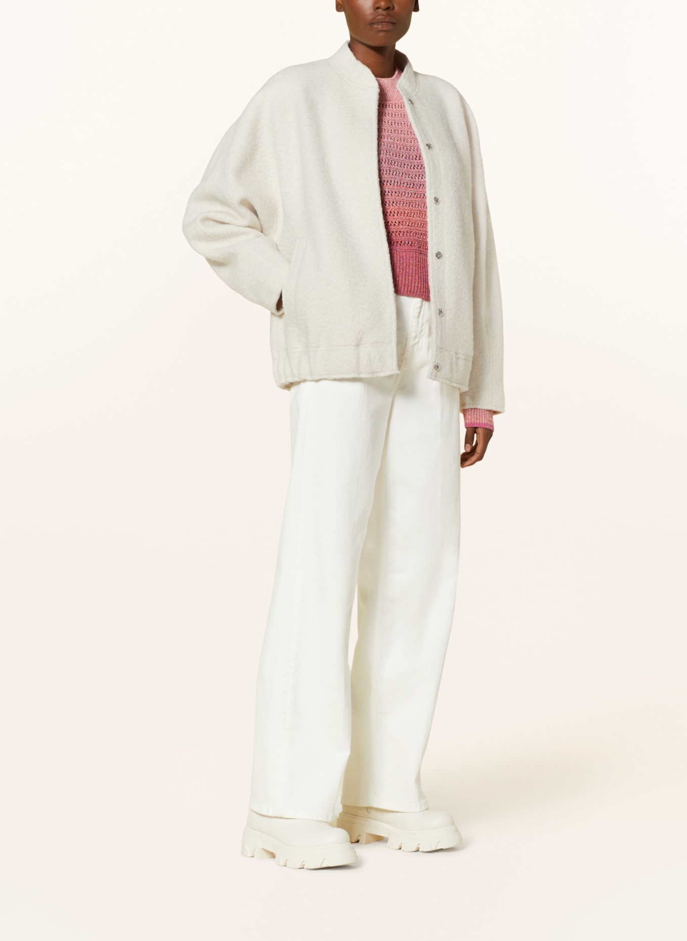 NEO NOIR Bomber jacket SHARON, Color: WHITE (Image 2)