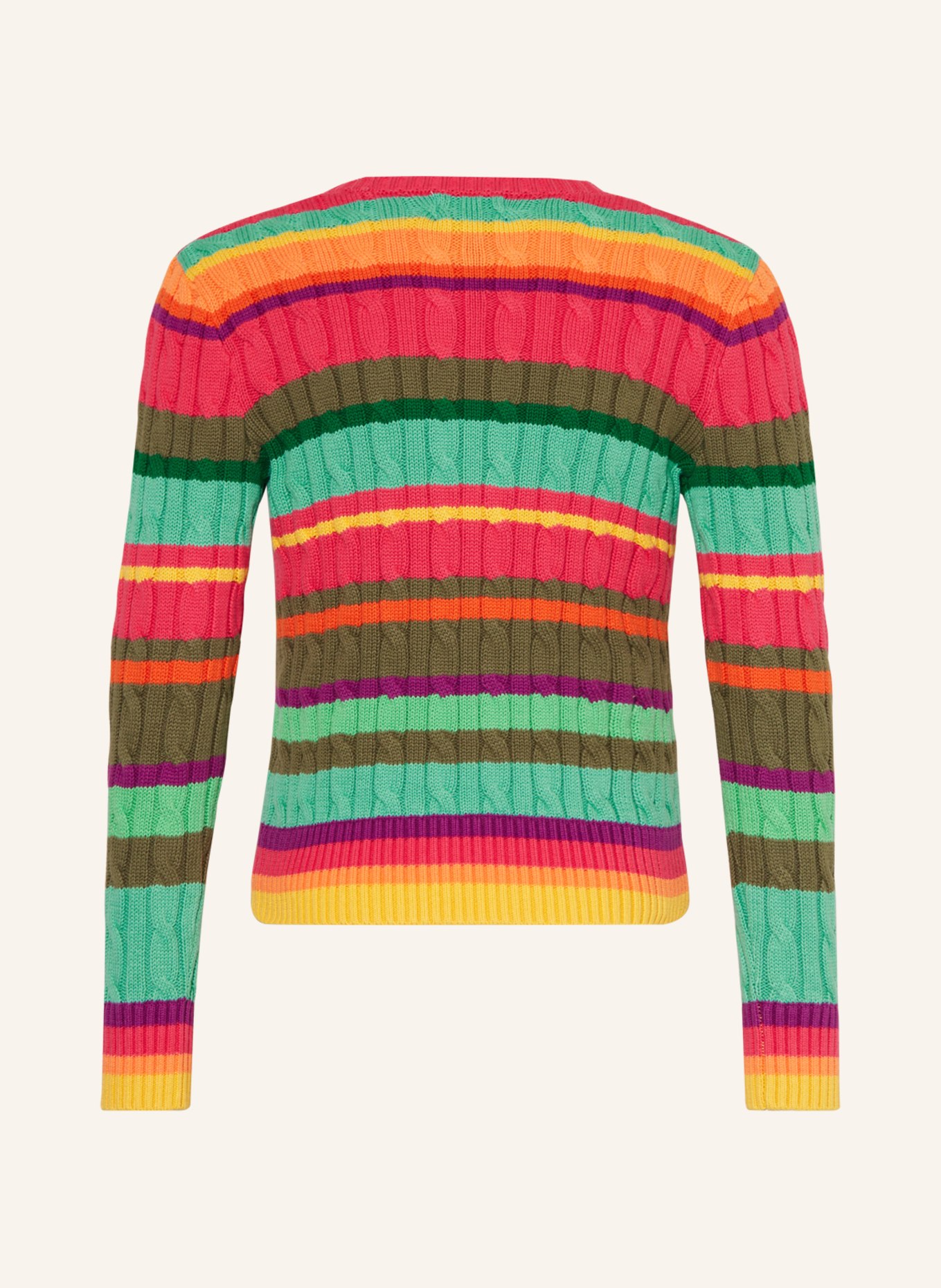 POLO RALPH LAUREN Pullover, Farbe: PINK/ HELLGRÜN/ ORANGE (Bild 2)