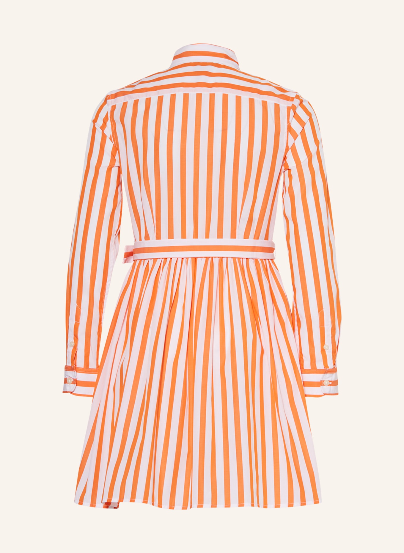 POLO RALPH LAUREN Hemdblusenkleid, Farbe: WEISS/ ORANGE (Bild 2)