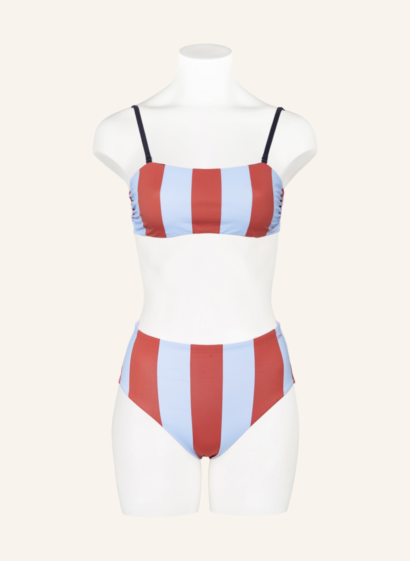 Marc O'Polo Reversible basic bikini top with UV protection, Color: BROWN/ LIGHT BLUE/ PINK (Image 2)