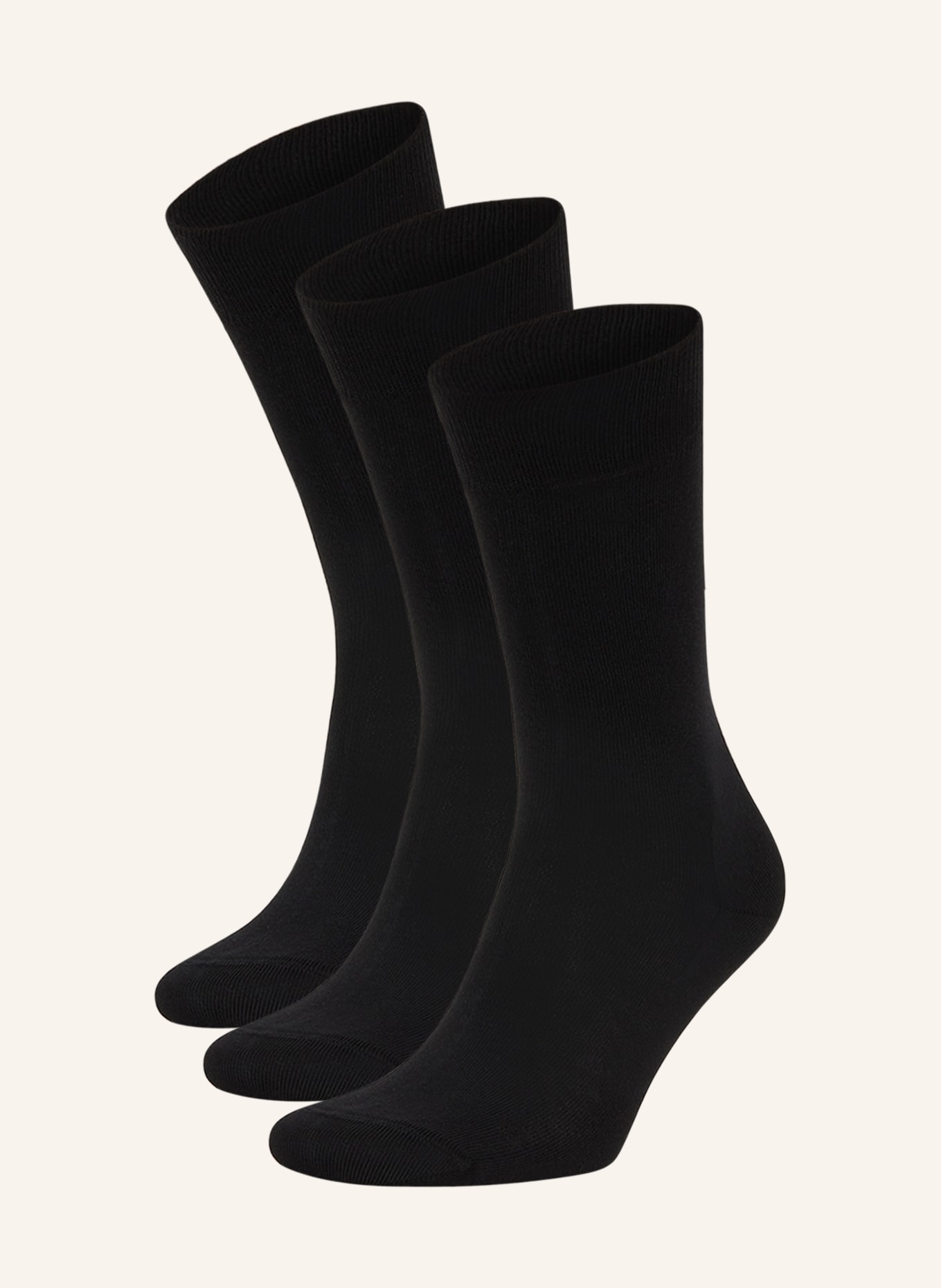 KUNERT Ponožky RICHARD, sada 3 párů, Barva: ČERNÁ (Obrázek 1)