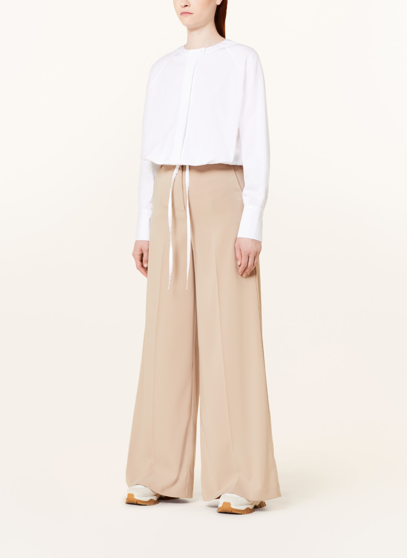 EVA MANN Cropped blouse CLAIRE WINSTON, Color: WHITE (Image 2)