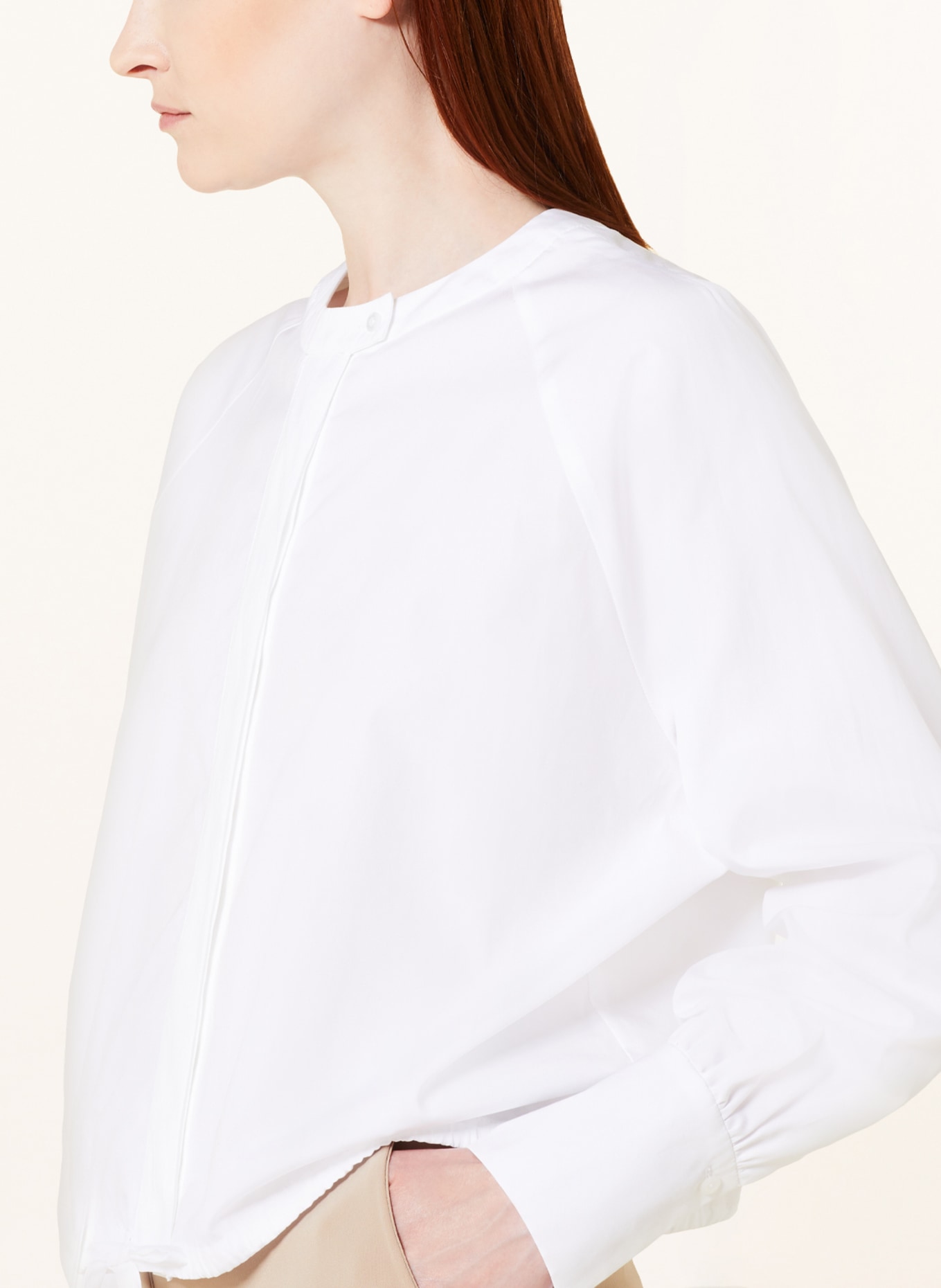 EVA MANN Cropped blouse CLAIRE WINSTON, Color: WHITE (Image 4)
