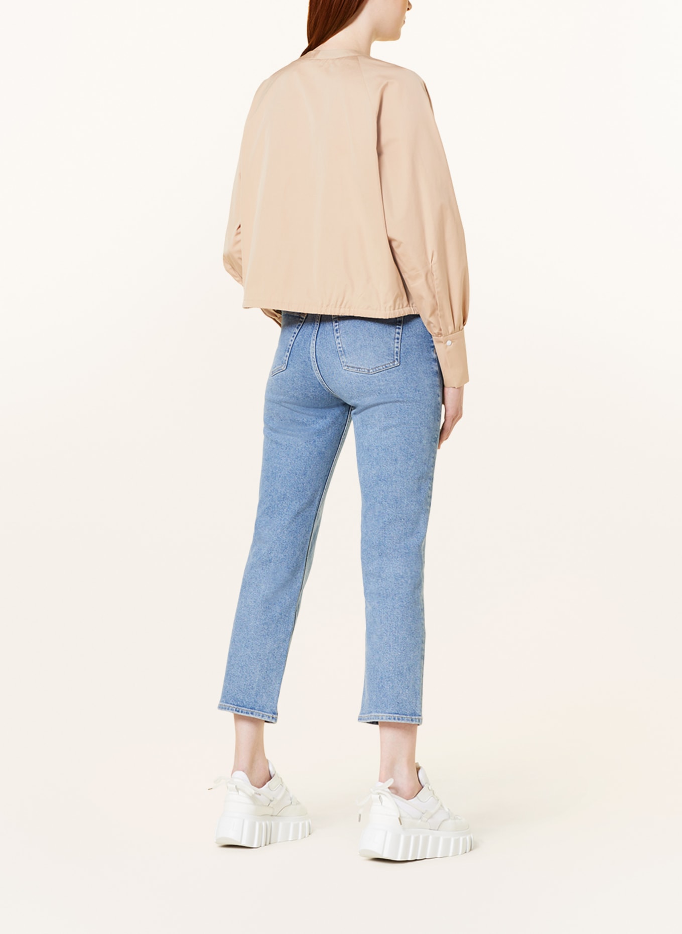 EVA MANN Cropped blouse CLAIRE WINSTON, Color: BEIGE (Image 3)