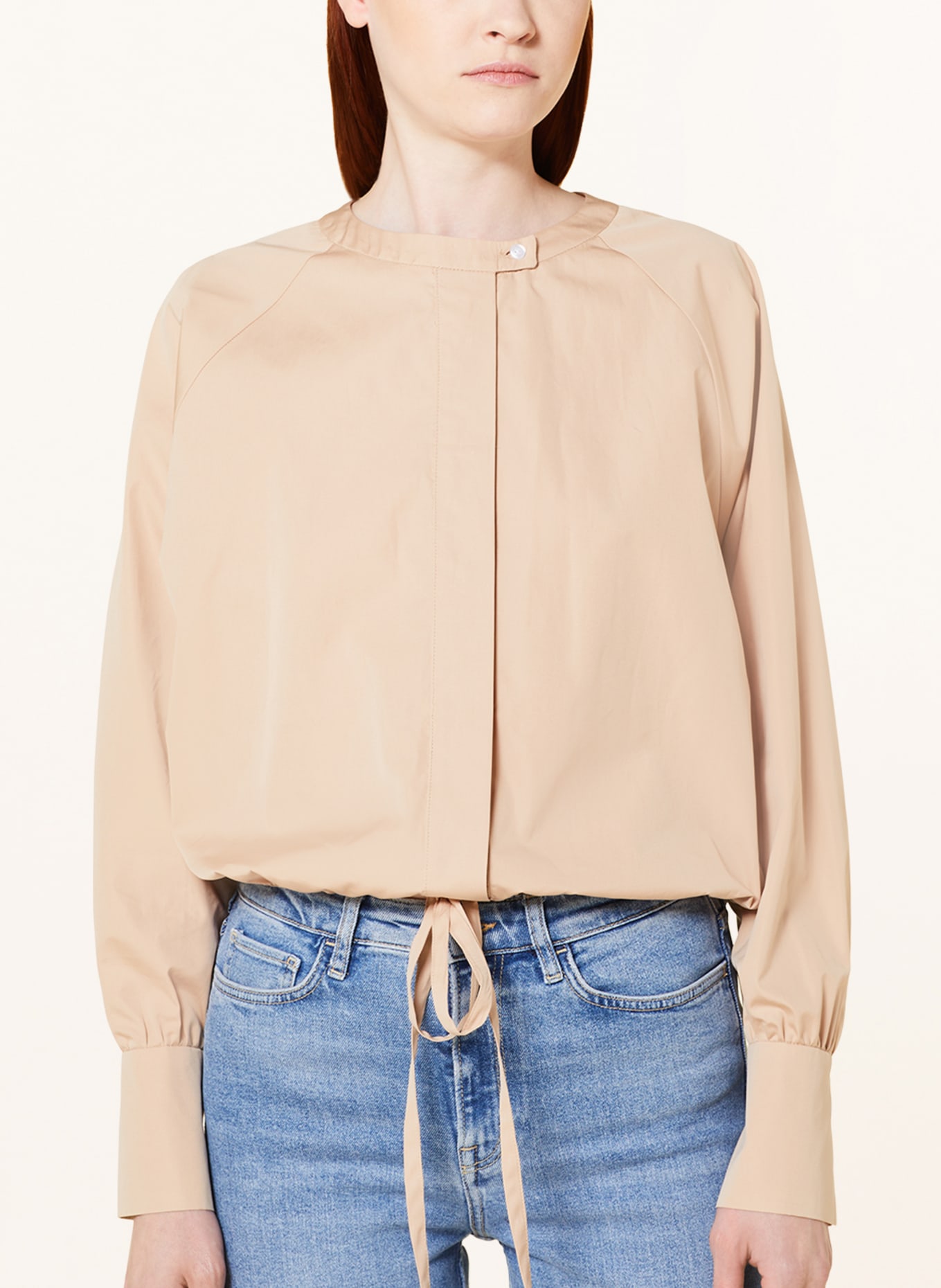 EVA MANN Cropped blouse CLAIRE WINSTON, Color: BEIGE (Image 4)