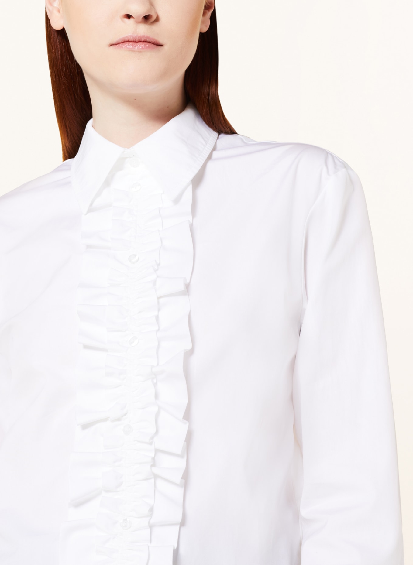 EVA MANN Cropped shirt blouse GITTE WINSTON, Color: WHITE (Image 4)