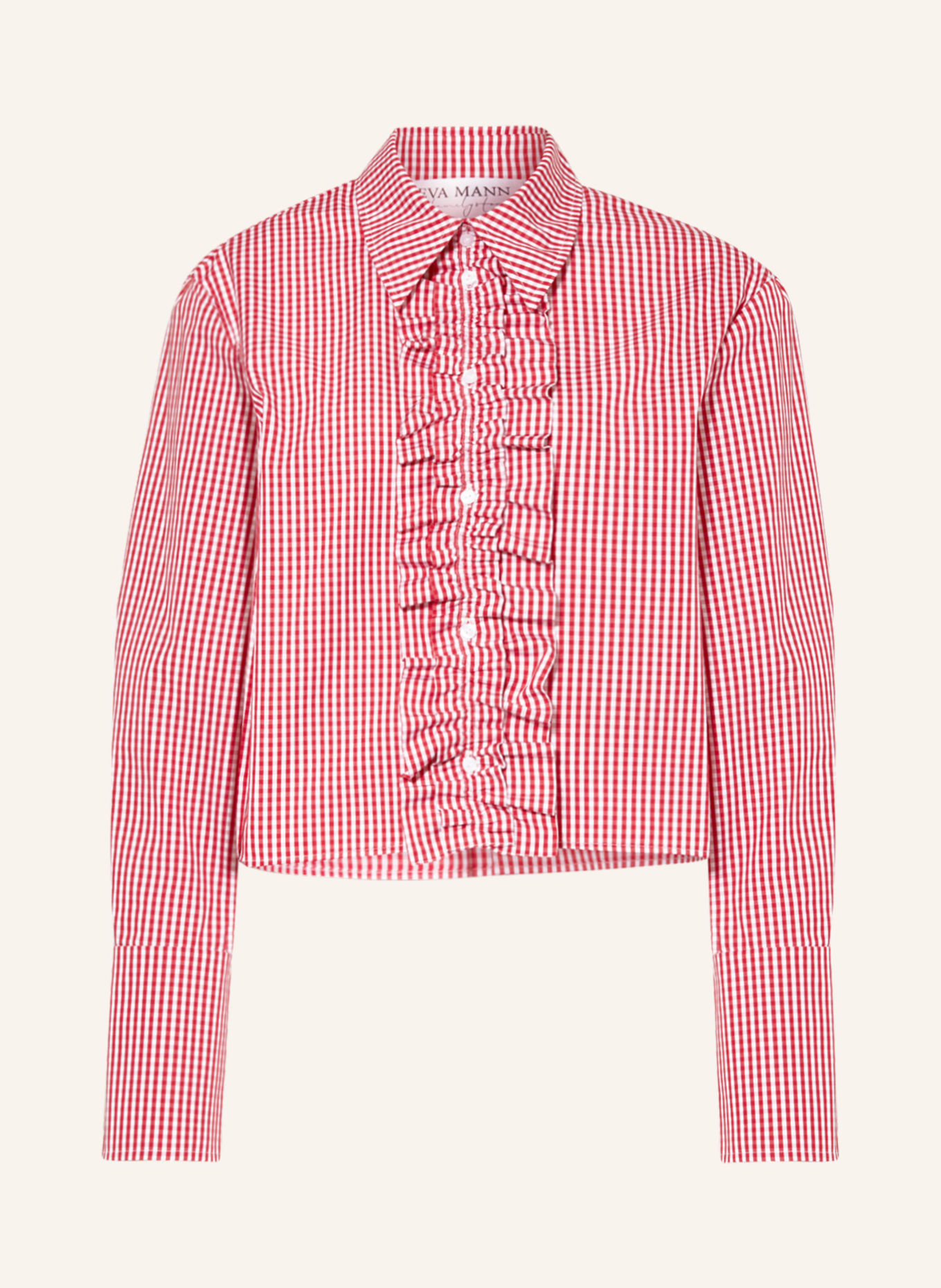 EVA MANN Krótka koszula GITTE WINSTON, Kolor: CIEMNOCZERWONY/ BIAŁY (Obrazek 1)